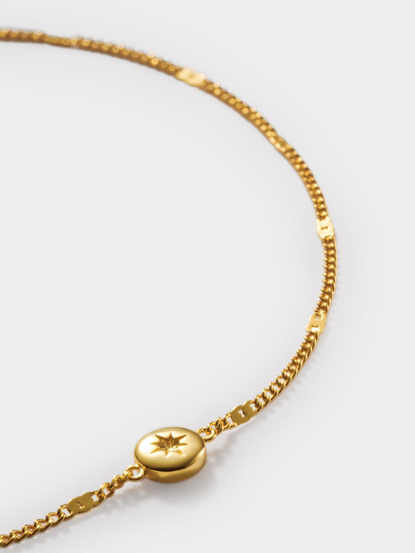 Image 3 of 5 of Katie Loxton Aphira Anklet , Gold Coated , 23cm + 3cm extender - Waterproof