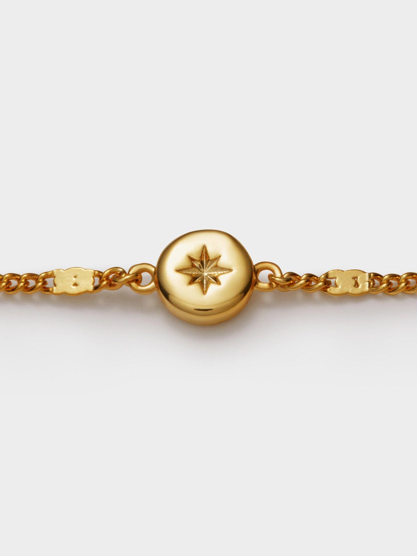 Image 4 of 5 of Katie Loxton Aphira Anklet , Gold Coated , 23cm + 3cm extender - Waterproof