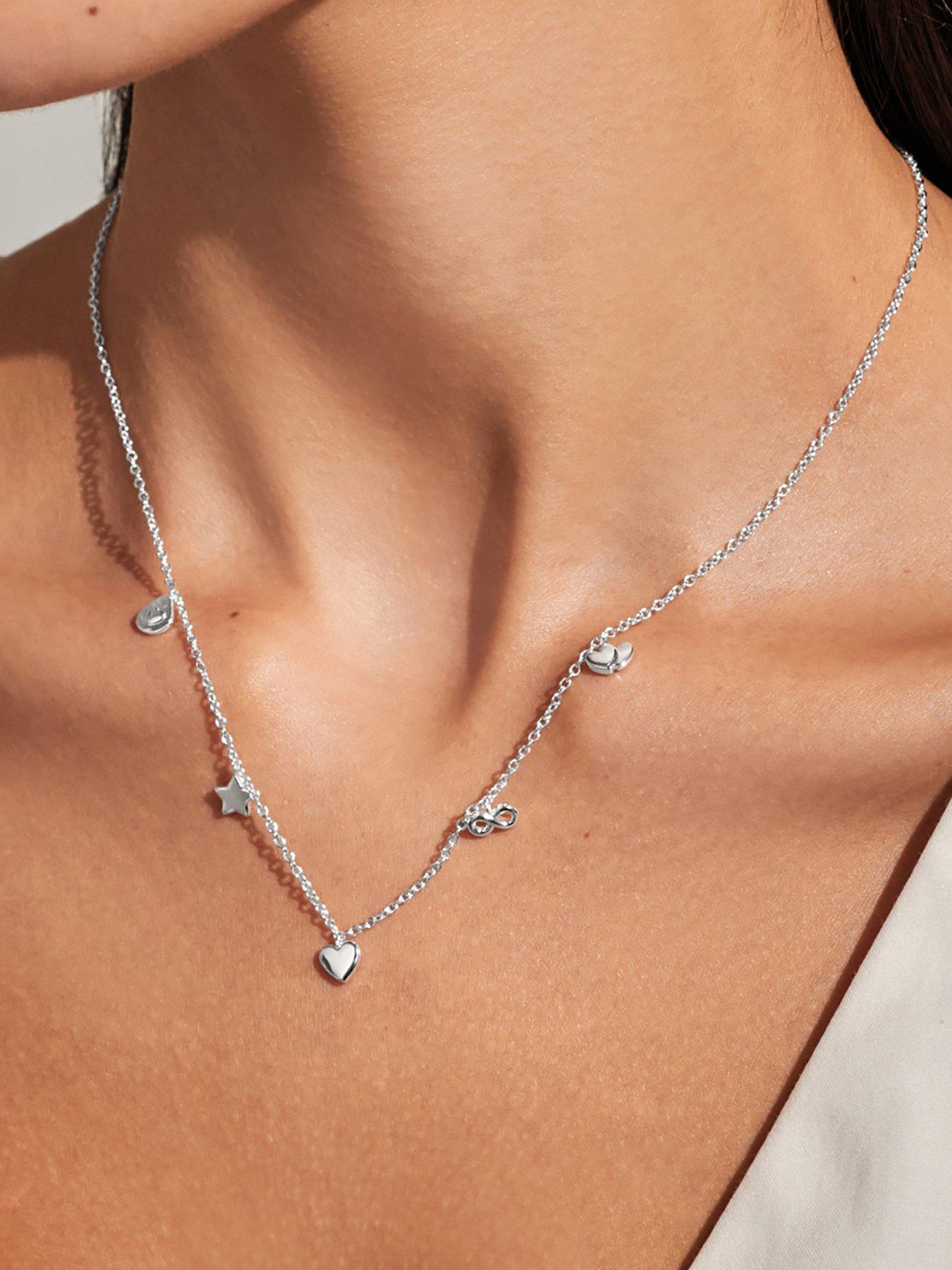 Image 2 of 5 of Joma Jewellery LIFE'S A CHARM NECKLACE , LOVELY FRIEND , Silver Plated , Necklace , 46cm + 5cm extender
