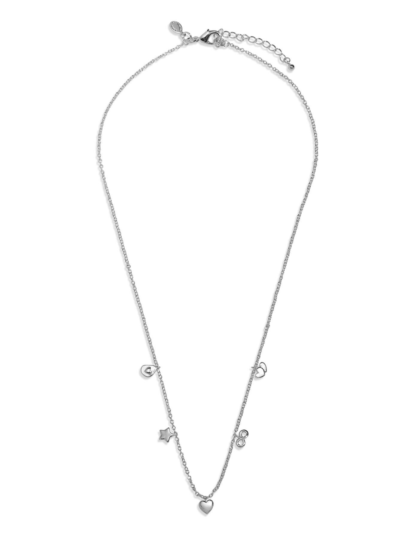 Image 3 of 5 of Joma Jewellery LIFE'S A CHARM NECKLACE , LOVELY FRIEND , Silver Plated , Necklace , 46cm + 5cm extender