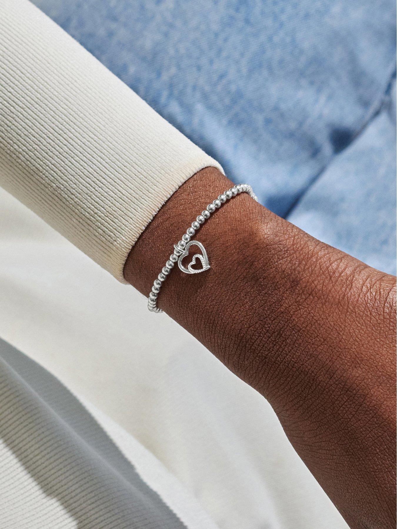 Image 2 of 5 of Joma Jewellery MOTHER'S DAY A LITTLE , HAPPY FIRST MOTHER'S DAY , Silver Plated , Bracelet , 17.5cm stretch