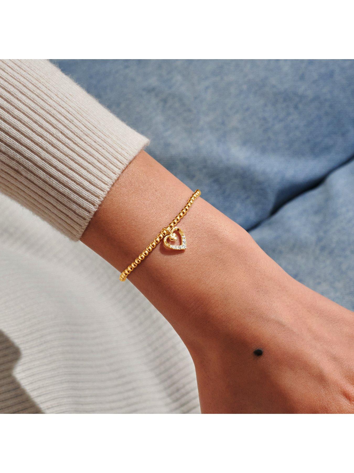 Image 2 of 5 of Joma Jewellery MOTHER'S DAY A LITTLE , HAPPY MOTHER'S DAY , Gold Plated , Bracelet , 17.5cm stretch