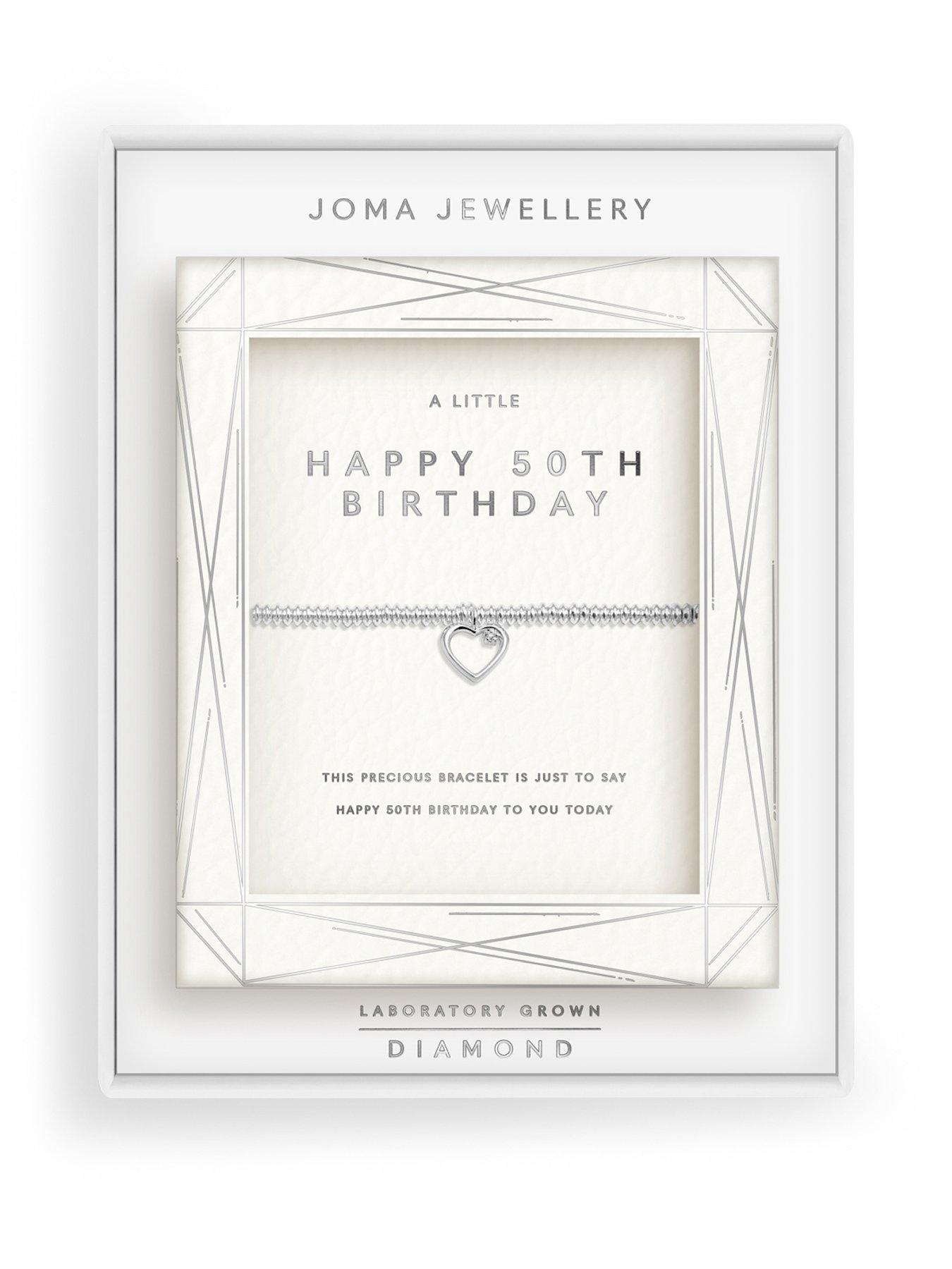 joma-jewellery-laboratory-grown-diamond-a-little-happy-50th-birthday-silver-plated-bracelet-175cm-stretch
