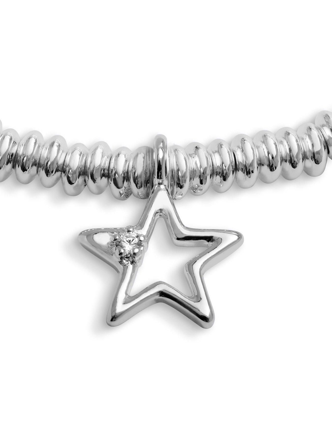 Image 4 of 7 of Joma Jewellery LABORATORY GROWN DIAMOND A LITTLE , CONGRATULATIONS , Silver Plated , Bracelet , 17.5cm stretch