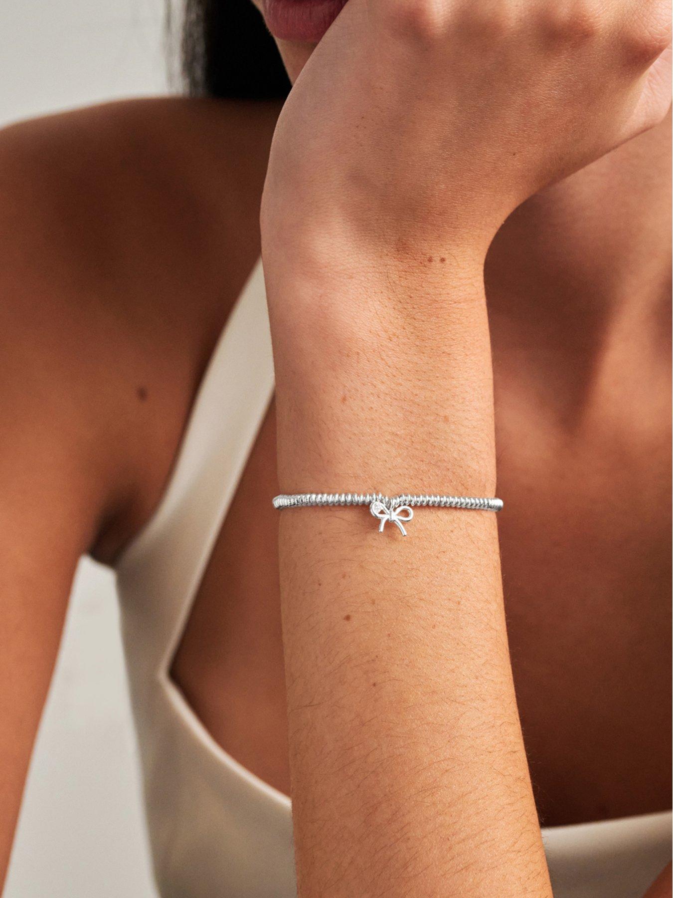 Image 2 of 7 of Joma Jewellery LABORATORY GROWN DIAMOND A LITTLE , THANK YOU , Silver Plated , Bracelet , 17.5cm stretch