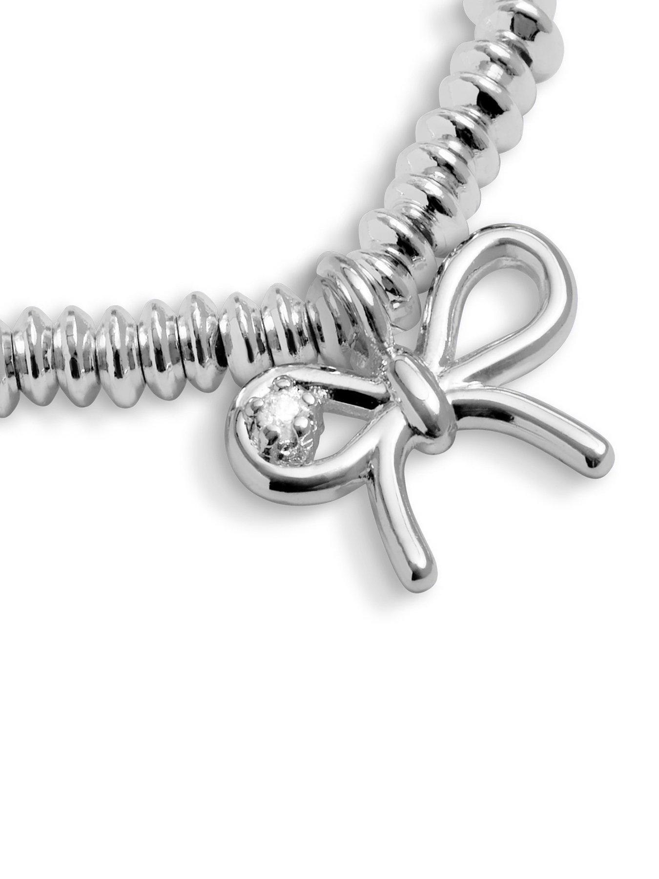 Image 4 of 7 of Joma Jewellery LABORATORY GROWN DIAMOND A LITTLE , THANK YOU , Silver Plated , Bracelet , 17.5cm stretch