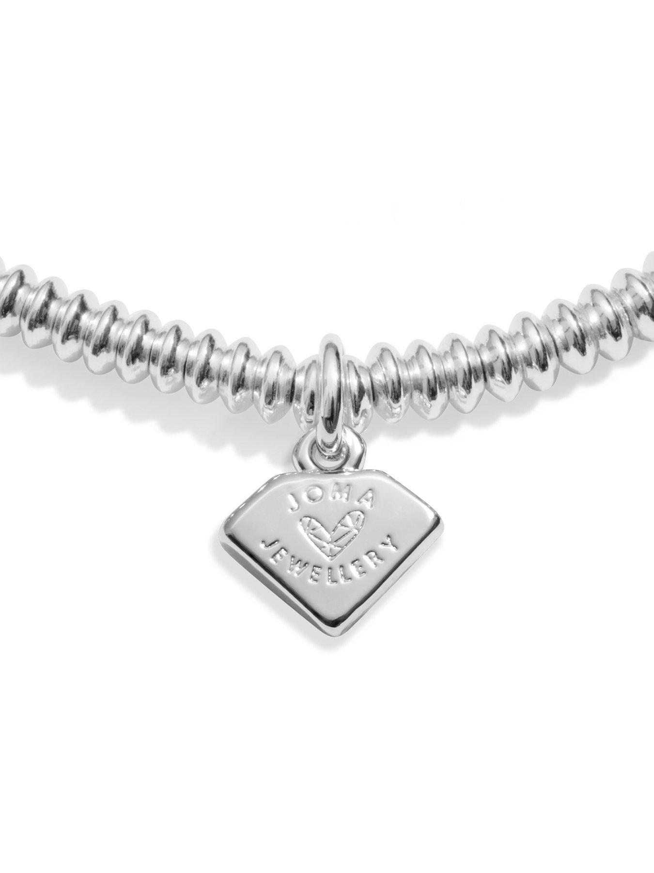 Image 5 of 7 of Joma Jewellery LABORATORY GROWN DIAMOND A LITTLE , THANK YOU , Silver Plated , Bracelet , 17.5cm stretch