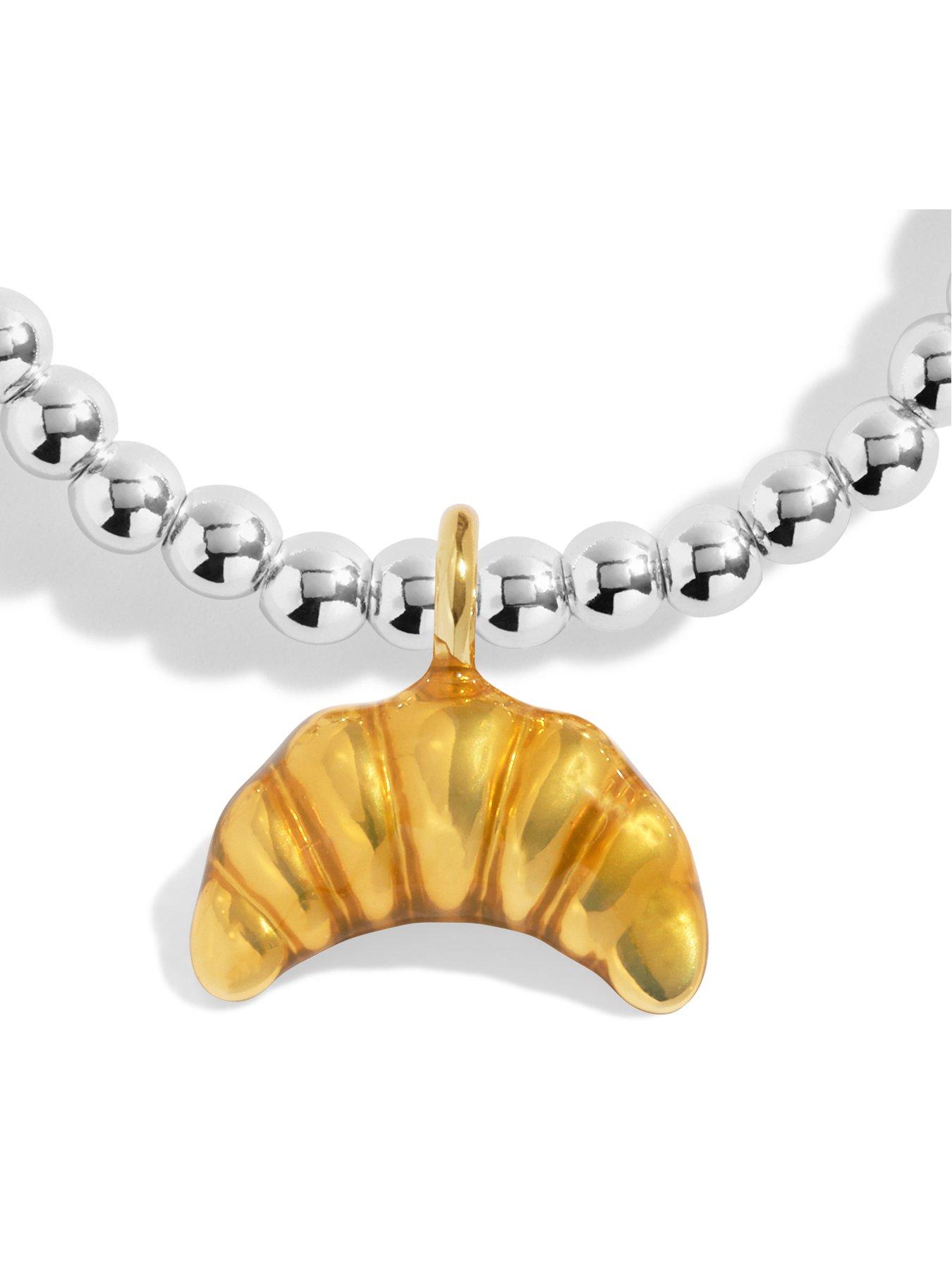 Image 4 of 5 of Joma Jewellery A LITTLE VIBES , BABES WHO BRUNCH , Silver Plated , Bracelet , 17.5cm stretch