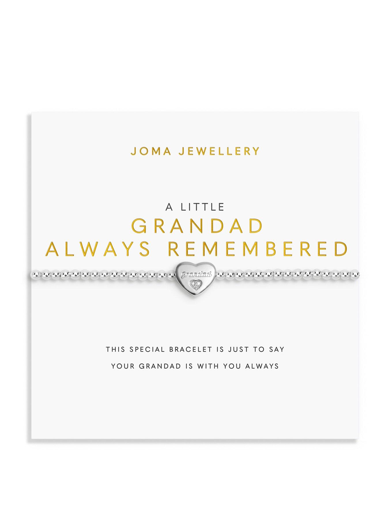 Image 1 of 5 of Joma Jewellery REMEMBRANCE A LITTLE , GRANDAD , Silver Plated , Bracelet , 17.5cm stretch
