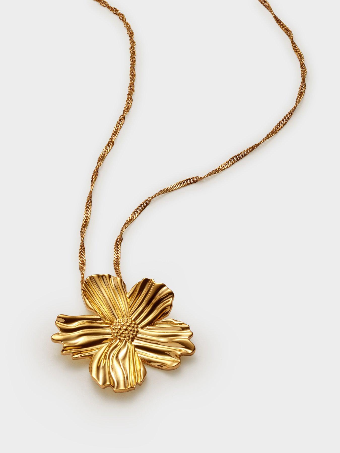 Image 3 of 6 of Katie Loxton FLORAMOUR NECKLACE , Gold Coated , 45cm + 5cm extender