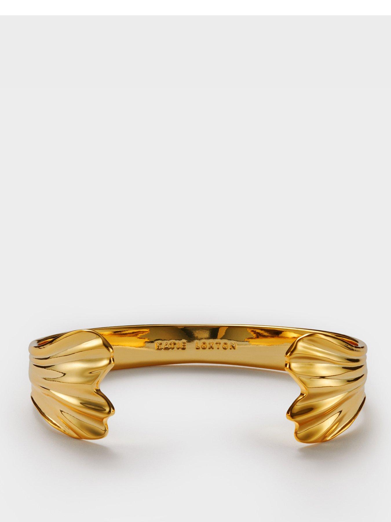 Image 1 of 5 of Katie Loxton FLORAMOUR BANGLE , Gold Coated , Adjustable