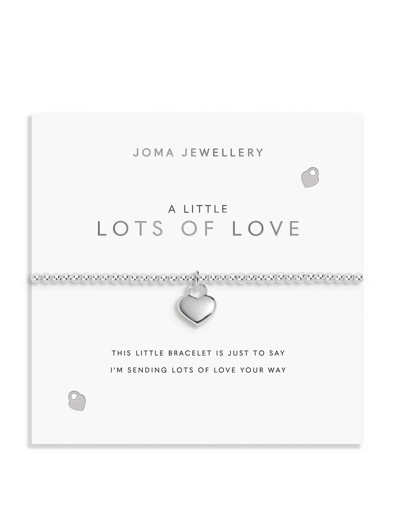 Image 1 of 5 of Joma Jewellery A LITTLE , LOTS OF LOVE , Silver Plated , Bracelet , 17.5cm stretch