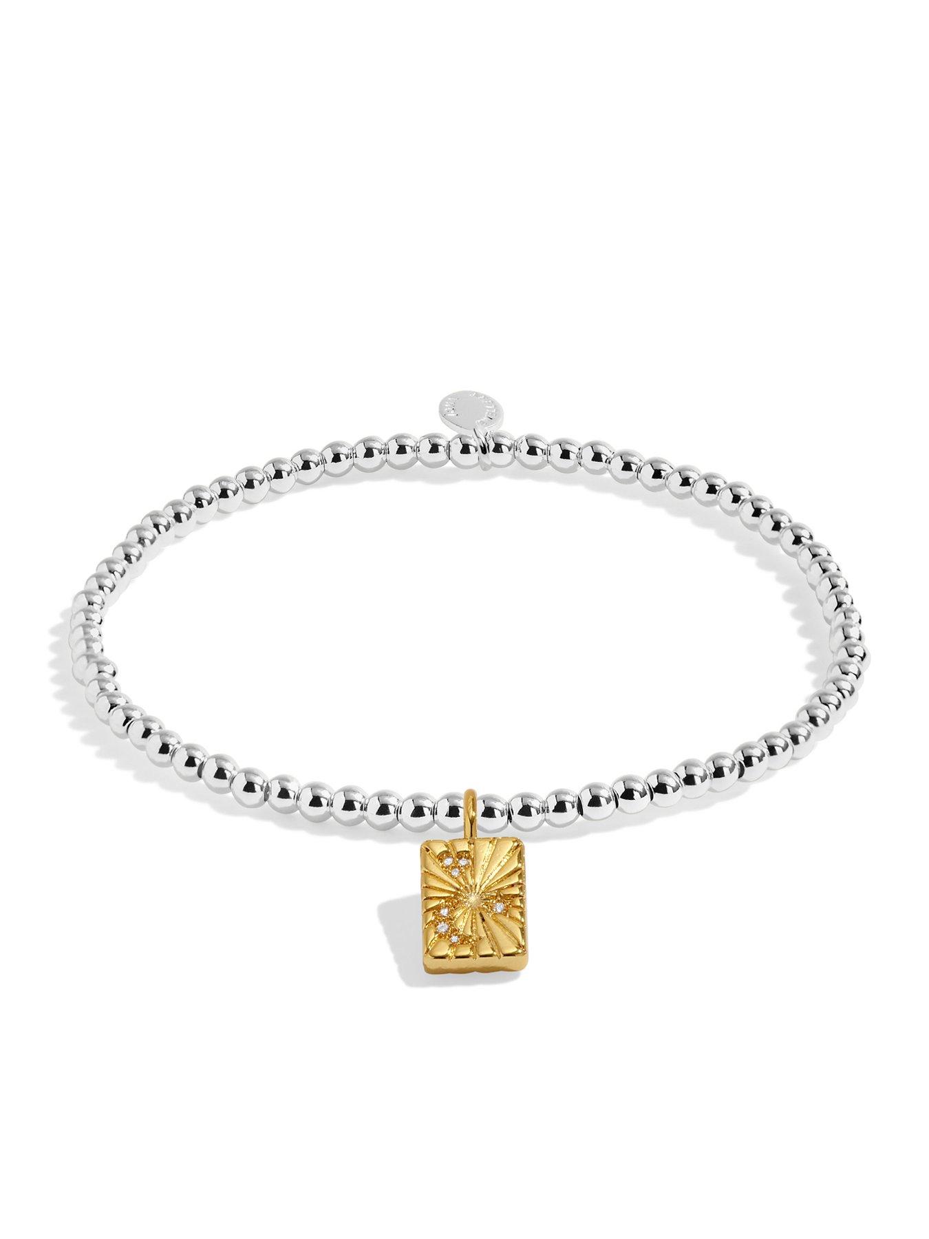 Image 3 of 5 of Joma Jewellery A LITTLE , DREAMS ADVENTURES MEMORIES , Silver &amp; Gold Plated , Bracelet , 17.5cm stretch