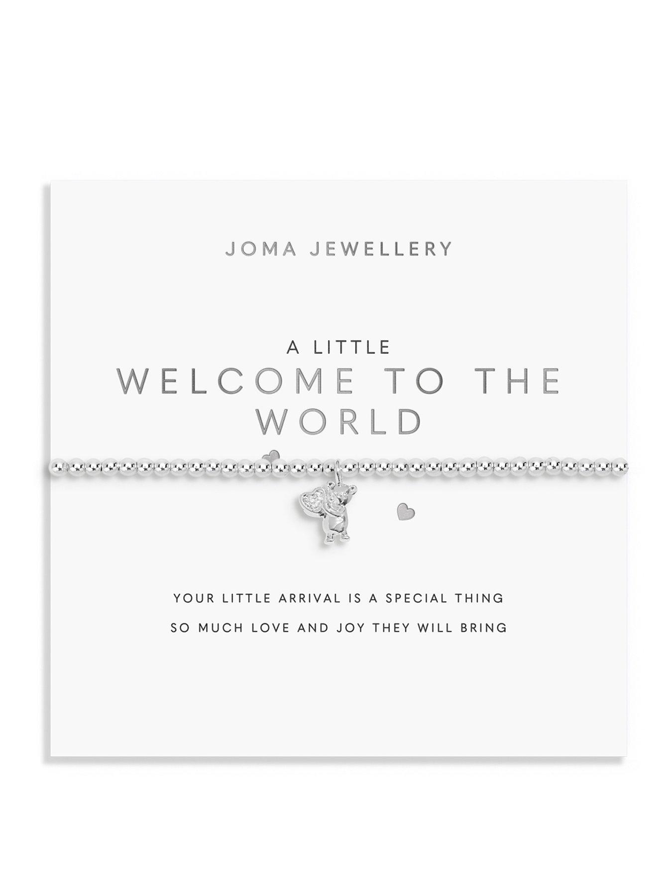 Image 1 of 5 of Joma Jewellery A LITTLE , WELCOME TO THE WORLD , Silver Plated , Bracelet , 17.5cm stretch