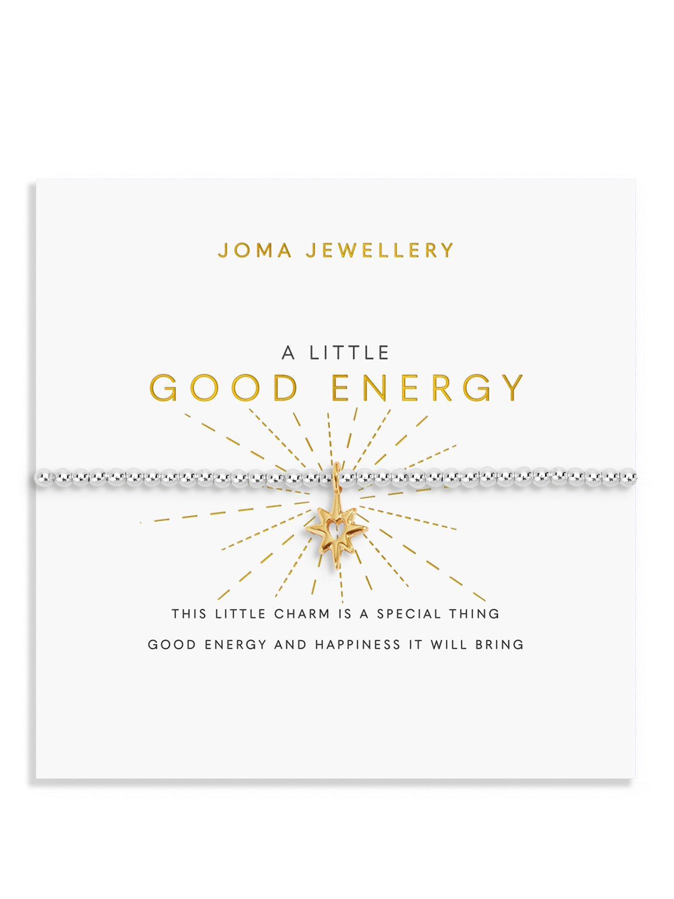 Image 1 of 5 of Joma Jewellery A LITTLE , GOOD ENERGY , Silver &amp; Gold Plated , Bracelet , 17.5cm stretch