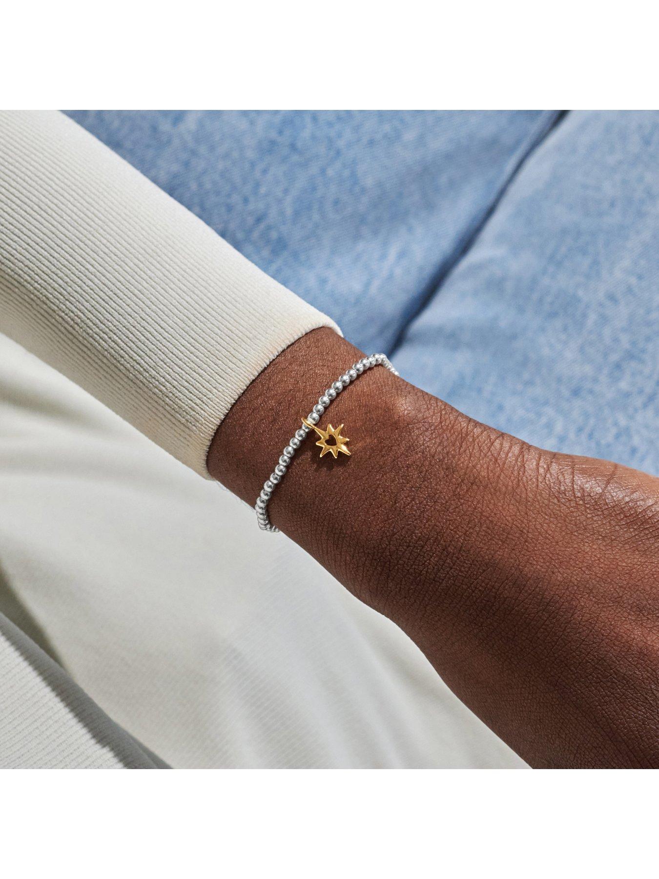 Image 2 of 5 of Joma Jewellery A LITTLE , GOOD ENERGY , Silver &amp; Gold Plated , Bracelet , 17.5cm stretch