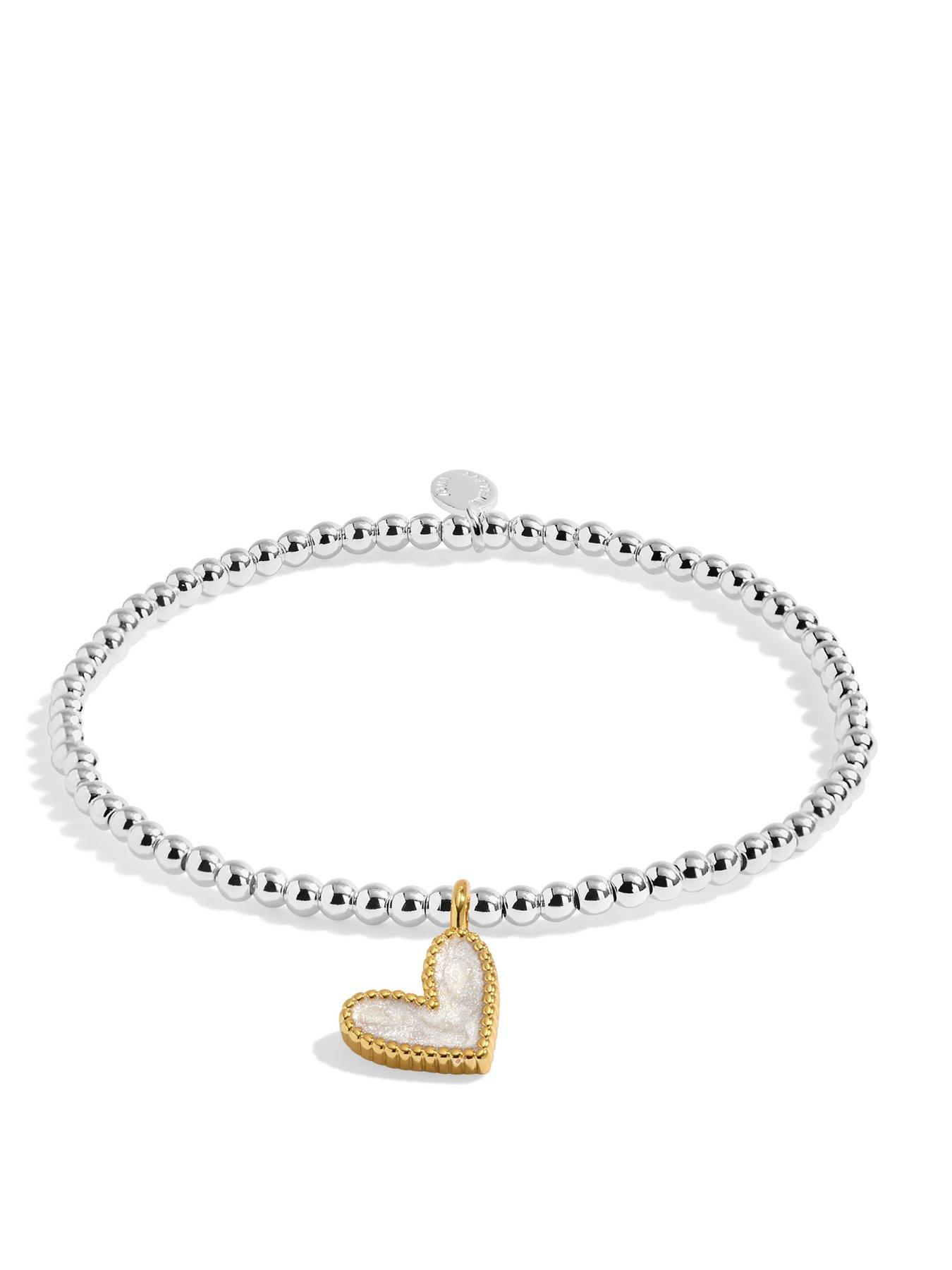 Image 2 of 4 of Joma Jewellery Kids A Little Big Thank You Bracelet - Silver & Gold Plated