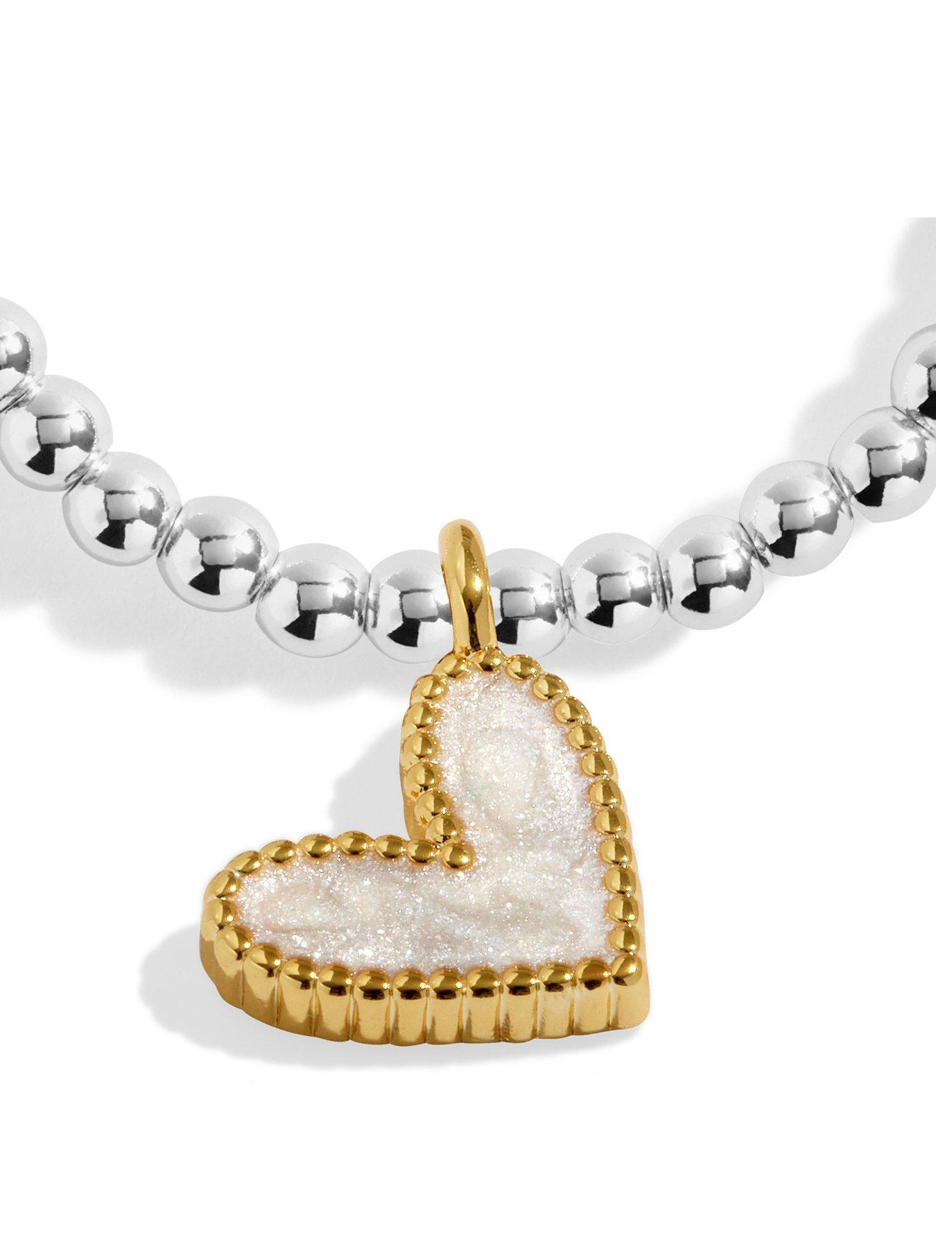Image 3 of 4 of Joma Jewellery Kids A Little Big Thank You Bracelet - Silver & Gold Plated