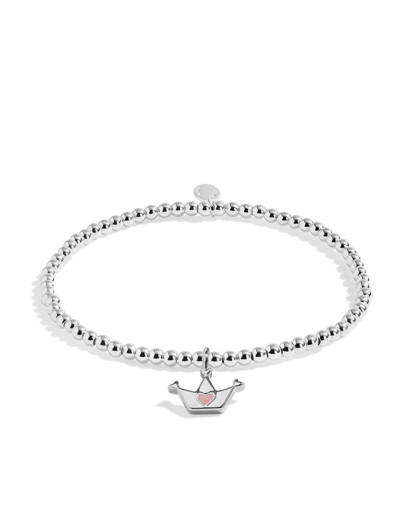 Image 2 of 4 of Joma Jewellery Kids Confetti A Little Birthday Princess Bracelet - Silver Plated