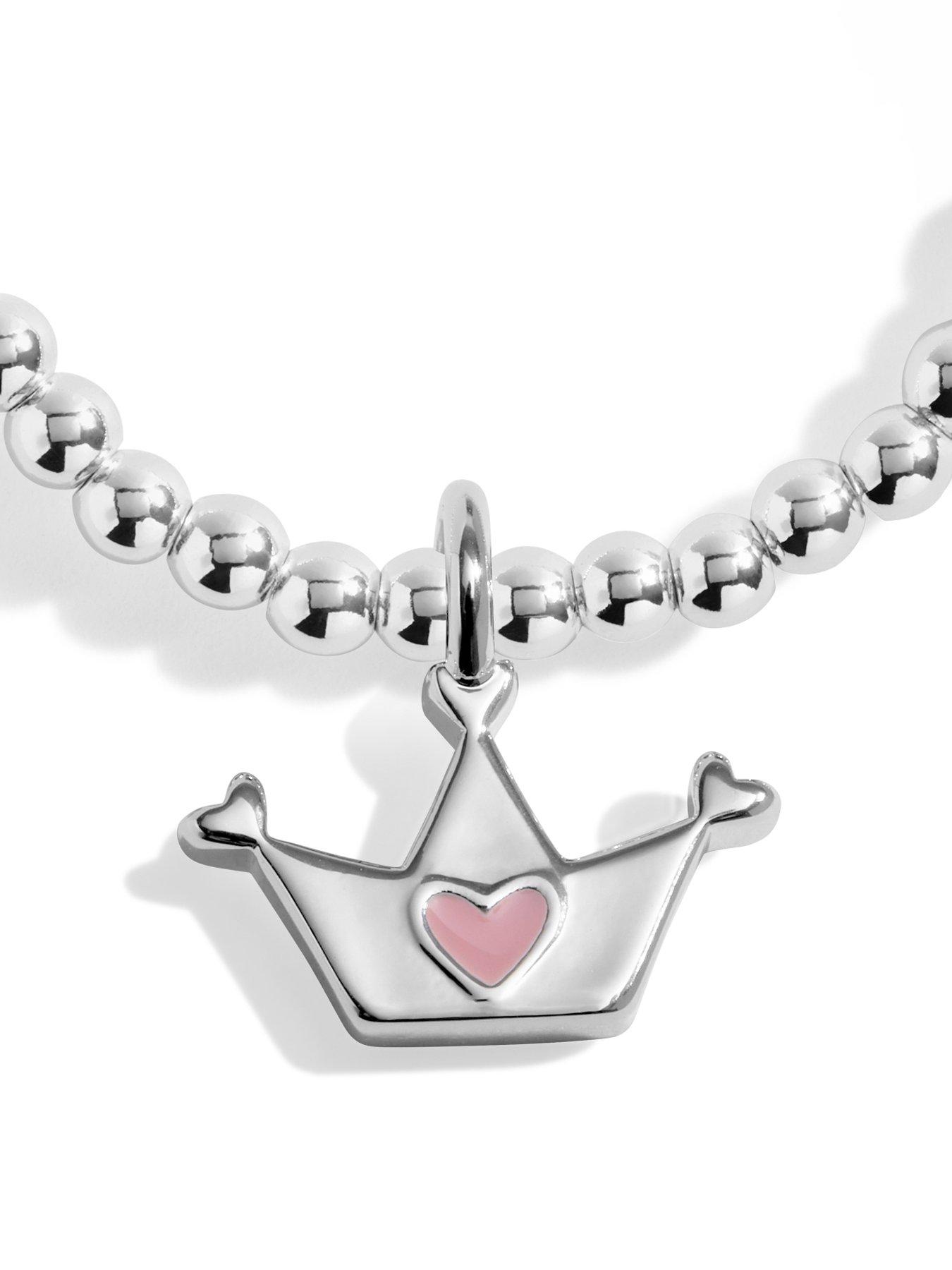 Image 3 of 4 of Joma Jewellery Kids Confetti A Little Birthday Princess Bracelet - Silver Plated