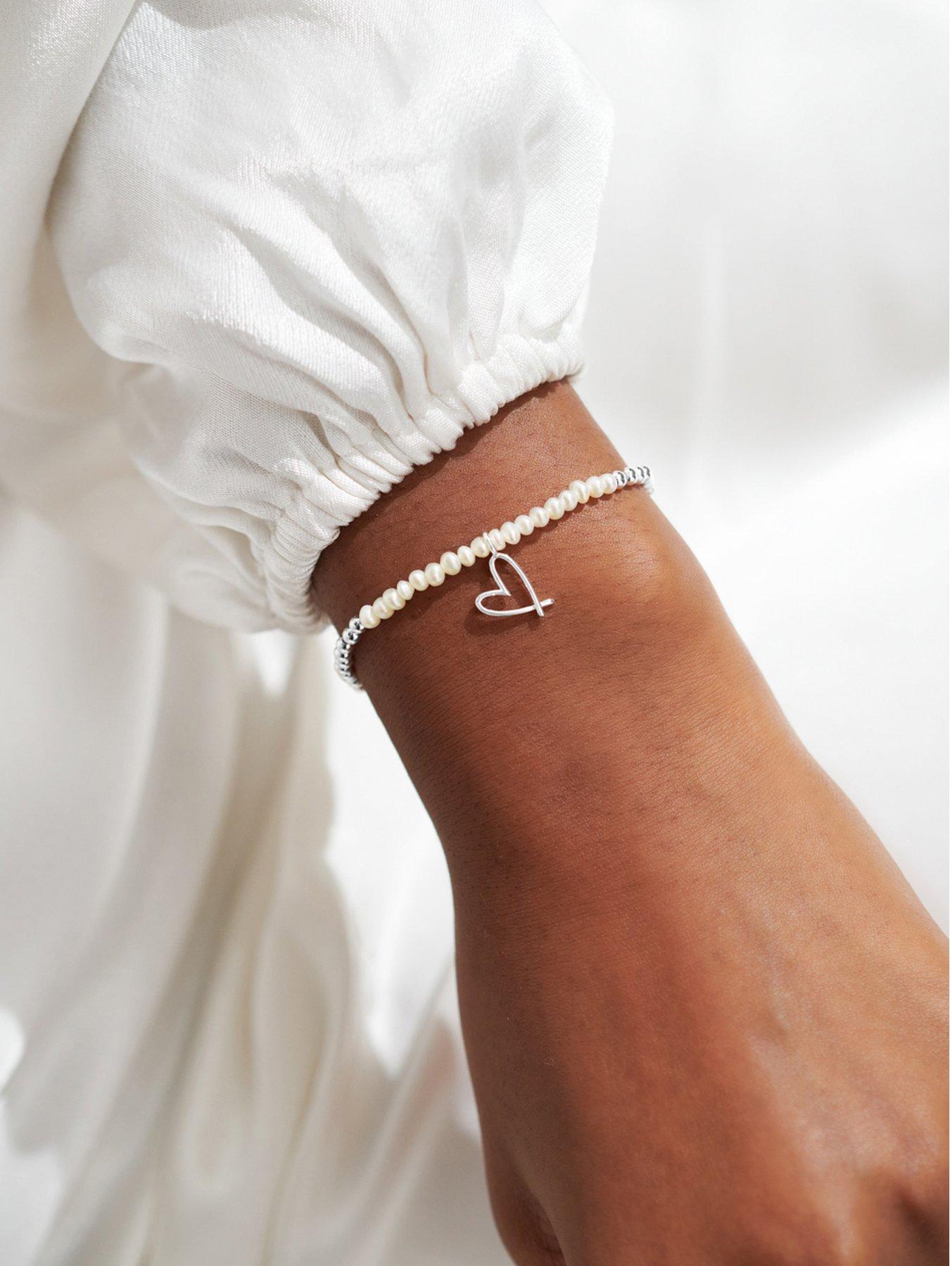 Image 2 of 5 of Joma Jewellery BRIDAL PEARL BRACELET , BRIDE TO BE , Silver , Bracelet , 17.5cm stretch