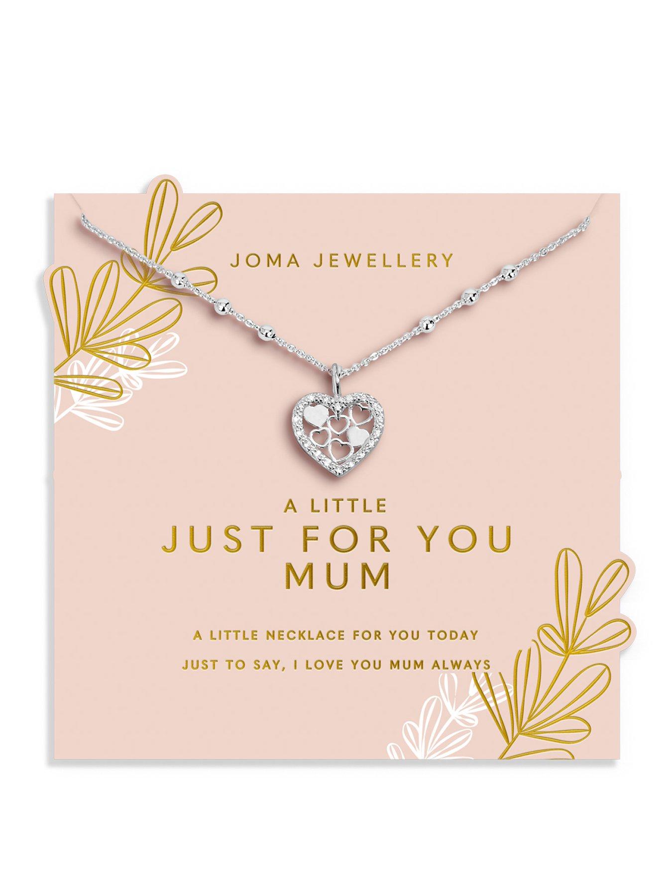 Katie Loxton MOTHER'S DAY NECKLACE A LITTLE , JUST FOR YOU MUM , Silver Plated , Necklace , 46cm + 5cm extender