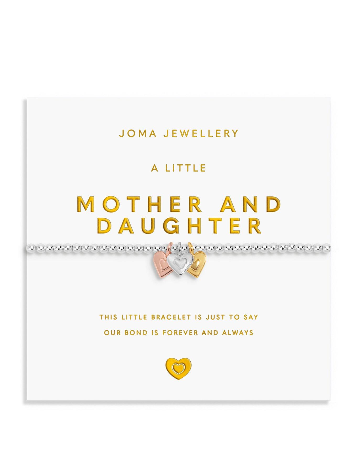 Image 1 of 5 of Joma Jewellery A LITTLE CHARMED MOMENTS , MOTHER AND DAUGHTER , Silver, Gold & Rose Gold Plated , Bracelet , 17.5cm stretch