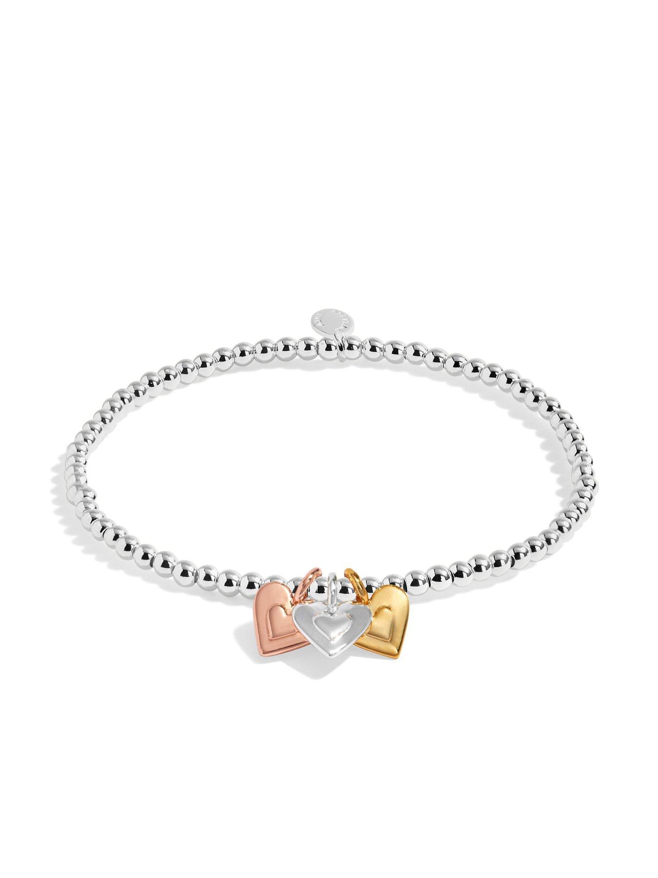 Image 3 of 5 of Joma Jewellery A LITTLE CHARMED MOMENTS , MOTHER AND DAUGHTER , Silver, Gold & Rose Gold Plated , Bracelet , 17.5cm stretch