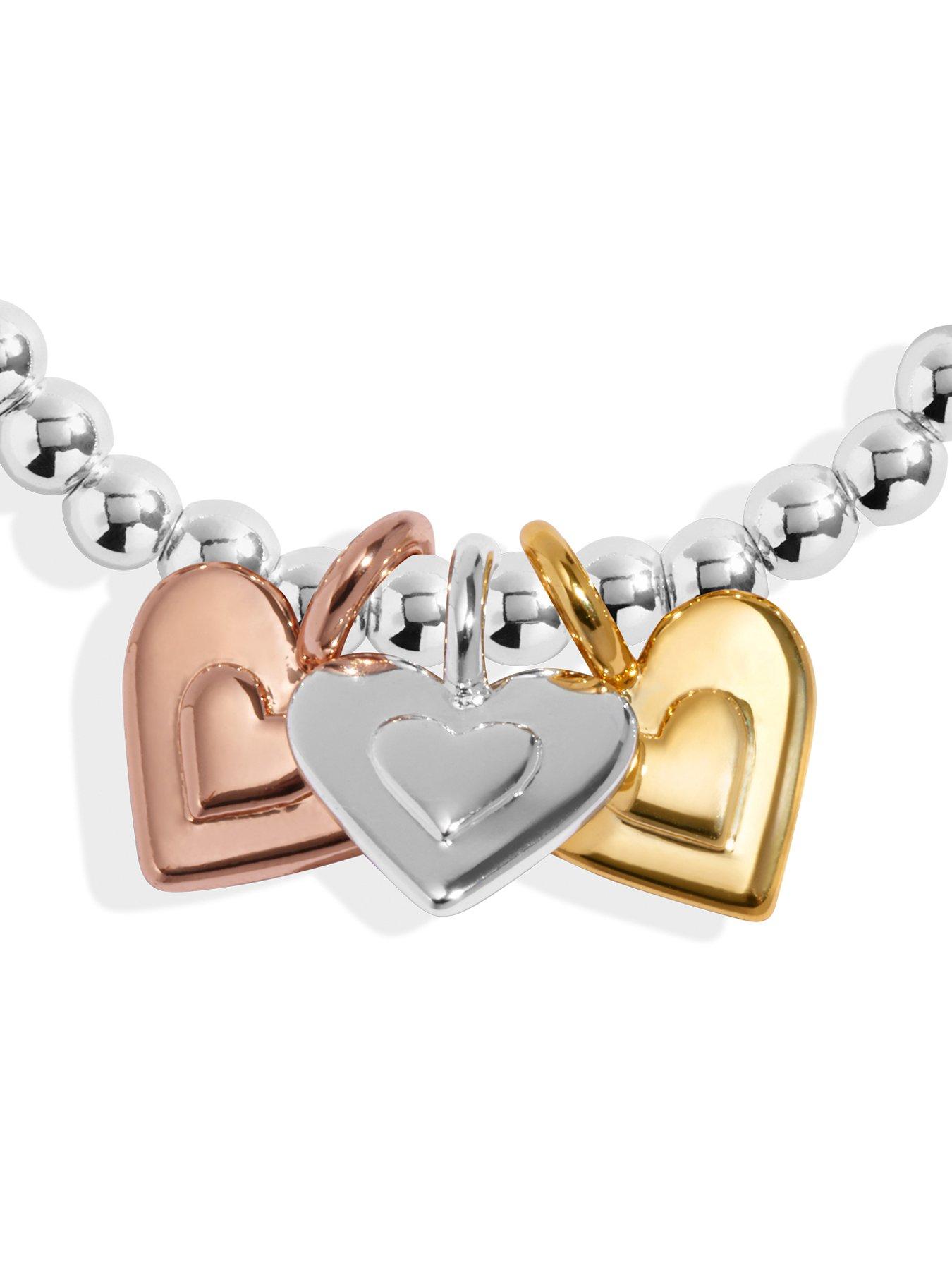 Image 4 of 5 of Joma Jewellery A LITTLE CHARMED MOMENTS , MOTHER AND DAUGHTER , Silver, Gold & Rose Gold Plated , Bracelet , 17.5cm stretch