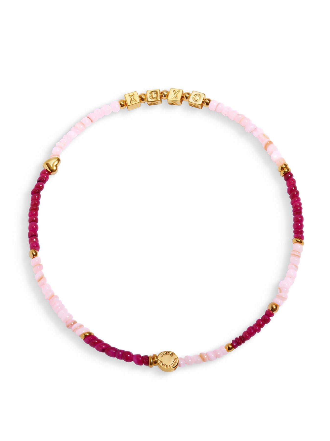 Image 3 of 6 of Joma Jewellery HAPPY LITTLE MOMENTS ANKLET , XOXO , Gold Plated , Anklet , 23cm stretch