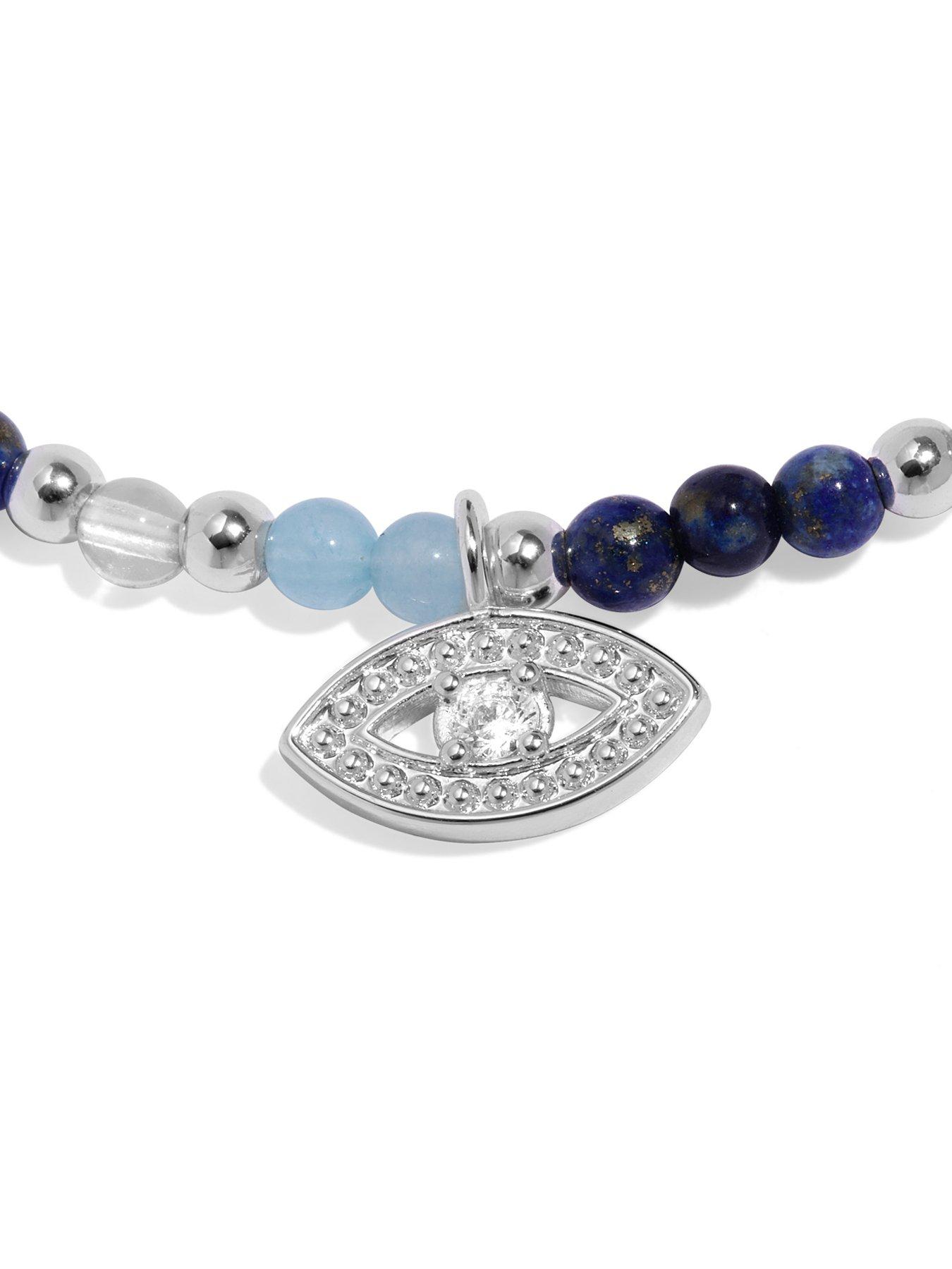  image of joma-jewellery-anklet-eye-silver-plated-anklet-23cm-stretch