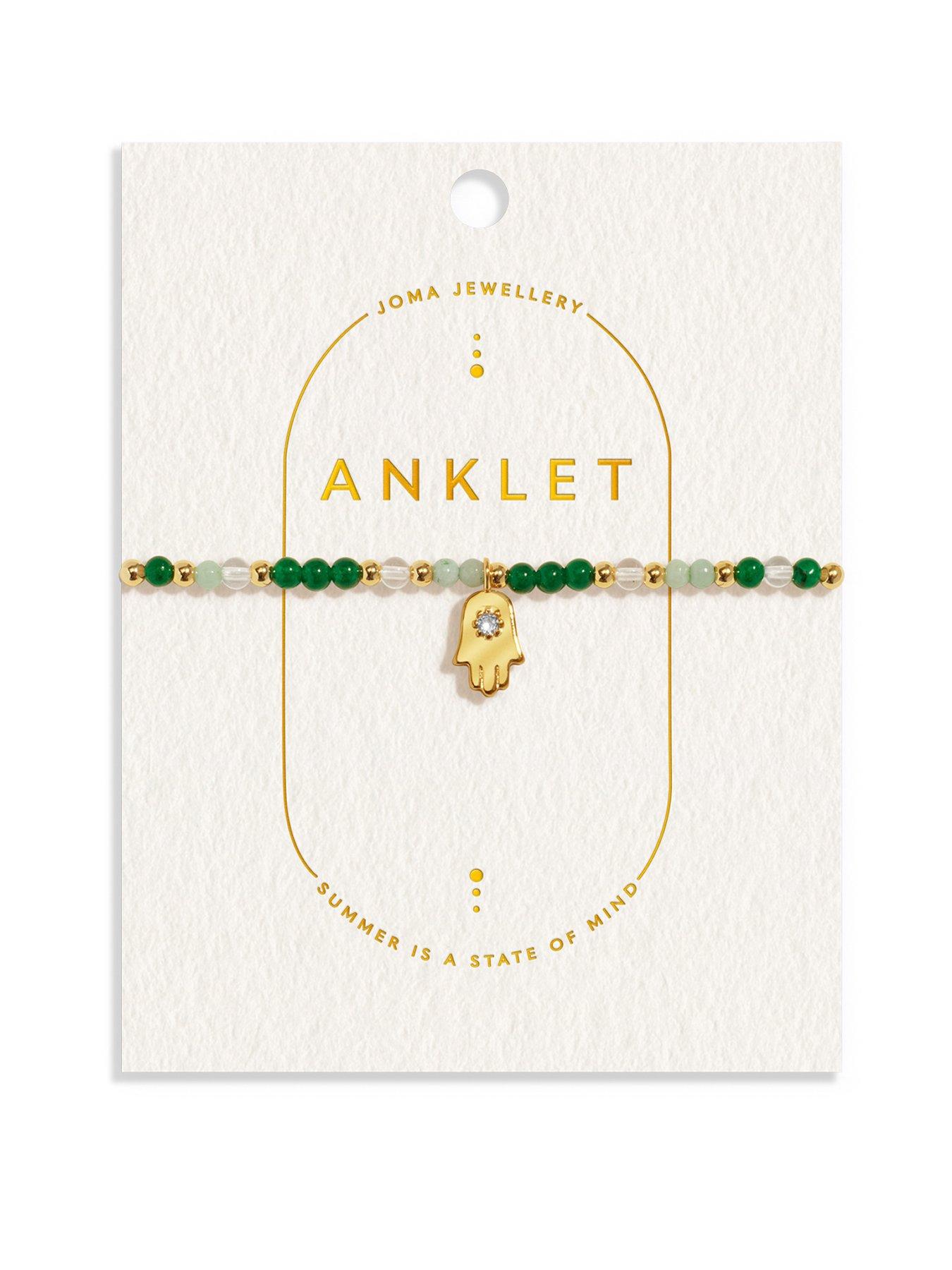 Image 1 of 5 of Joma Jewellery ANKLET , HAND , Gold Plated , Anklet , 23cm stretch