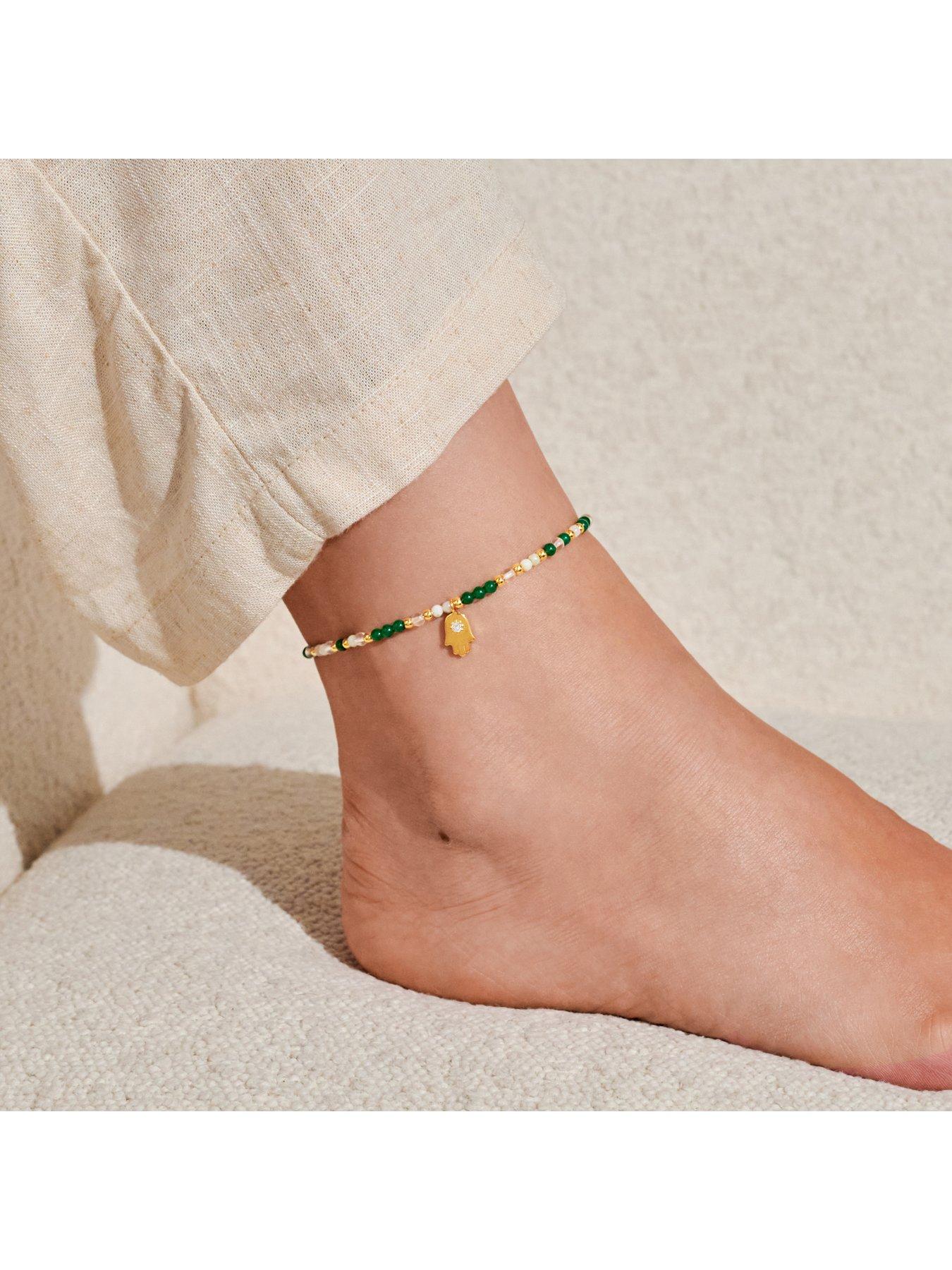 Image 2 of 5 of Joma Jewellery ANKLET , HAND , Gold Plated , Anklet , 23cm stretch