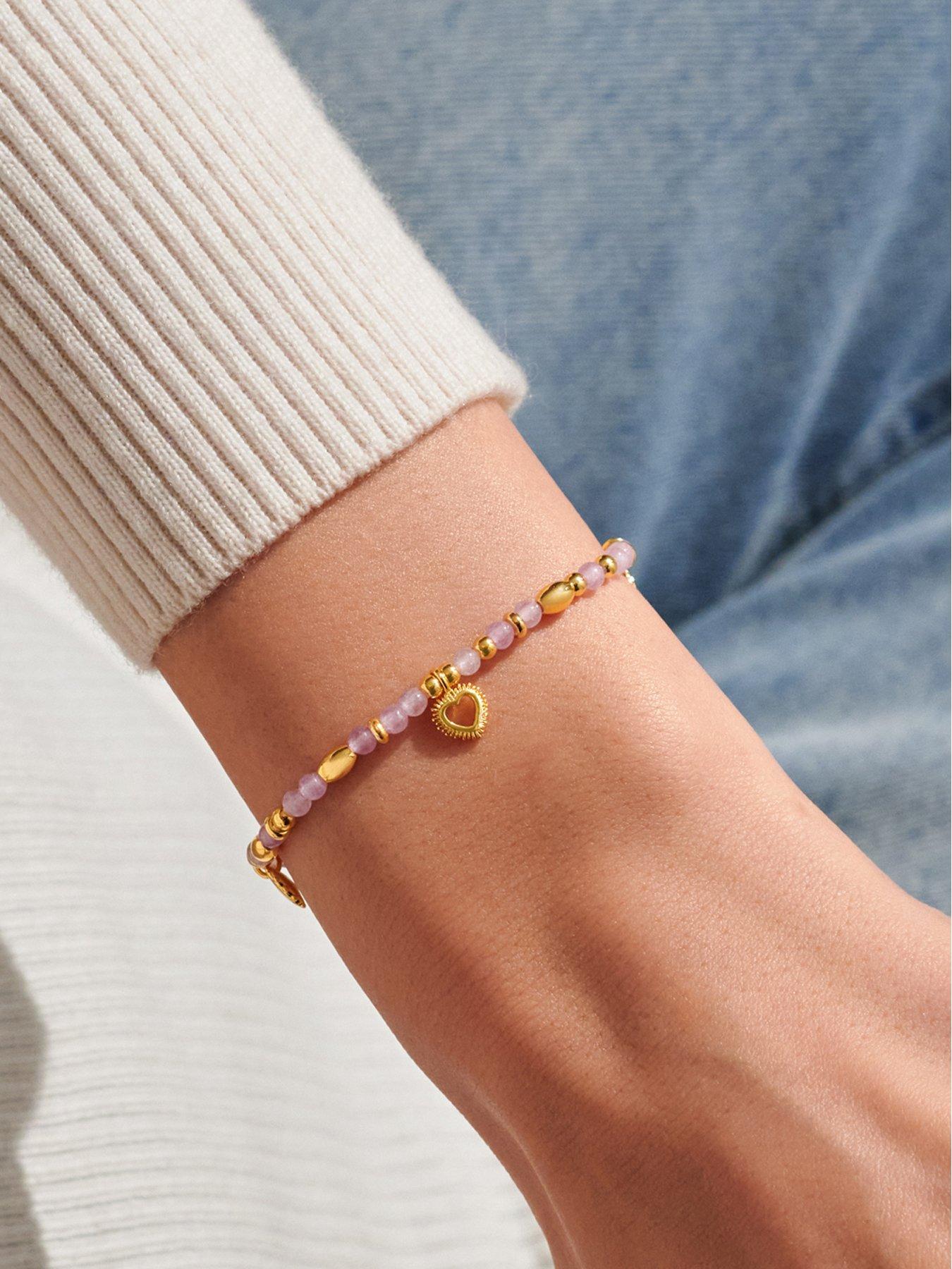 Image 2 of 7 of Joma Jewellery AFFIRMATION CARD , LOVE , Gold Plated , Bracelet , 17.5cm stretch