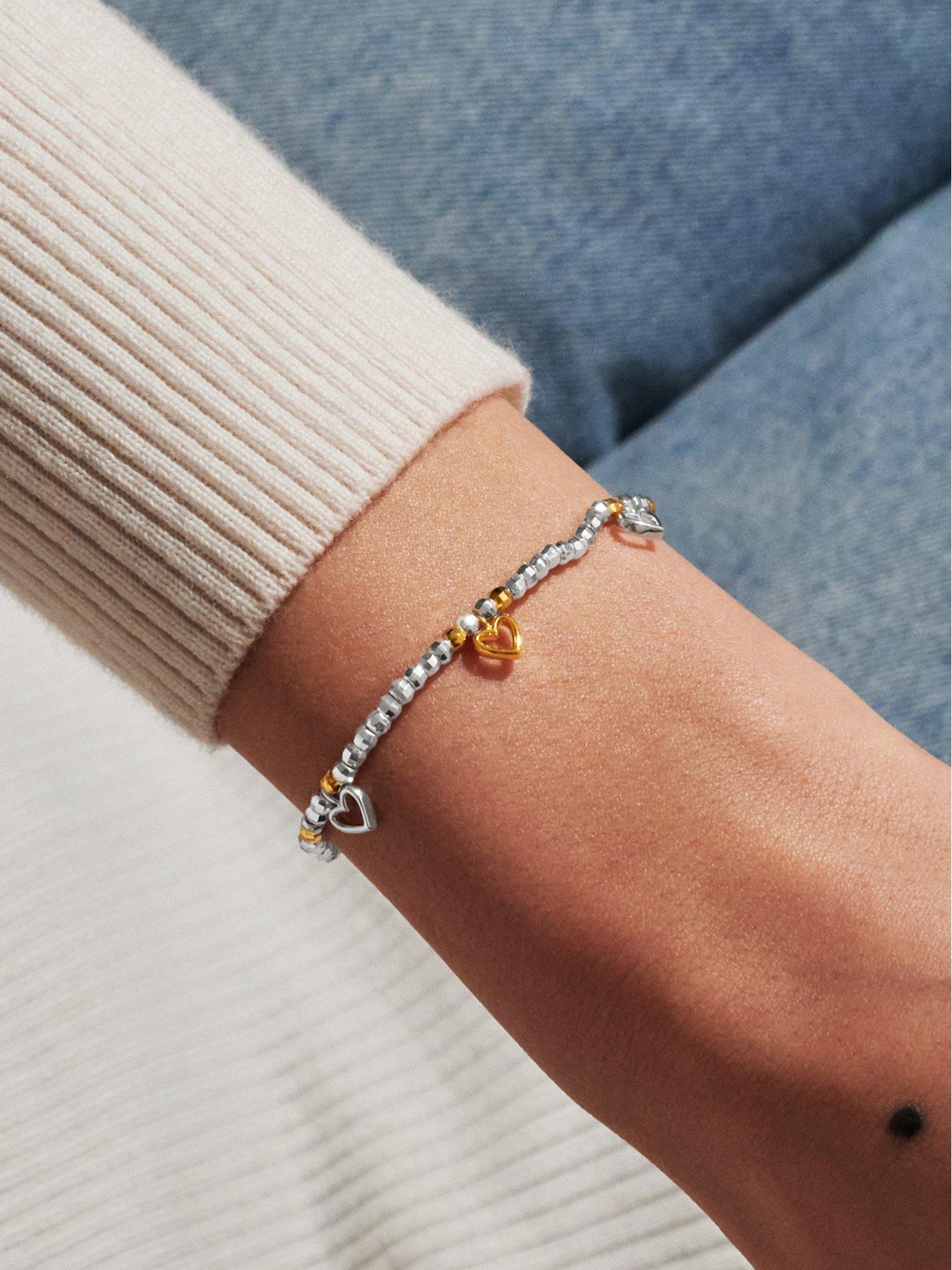 Image 2 of 5 of Joma Jewellery SPARKLE CONFETTI A LITTLE , LOVELY DAUGHTER , Silver & Gold Plated , Bracelet , 17.5cm stretch