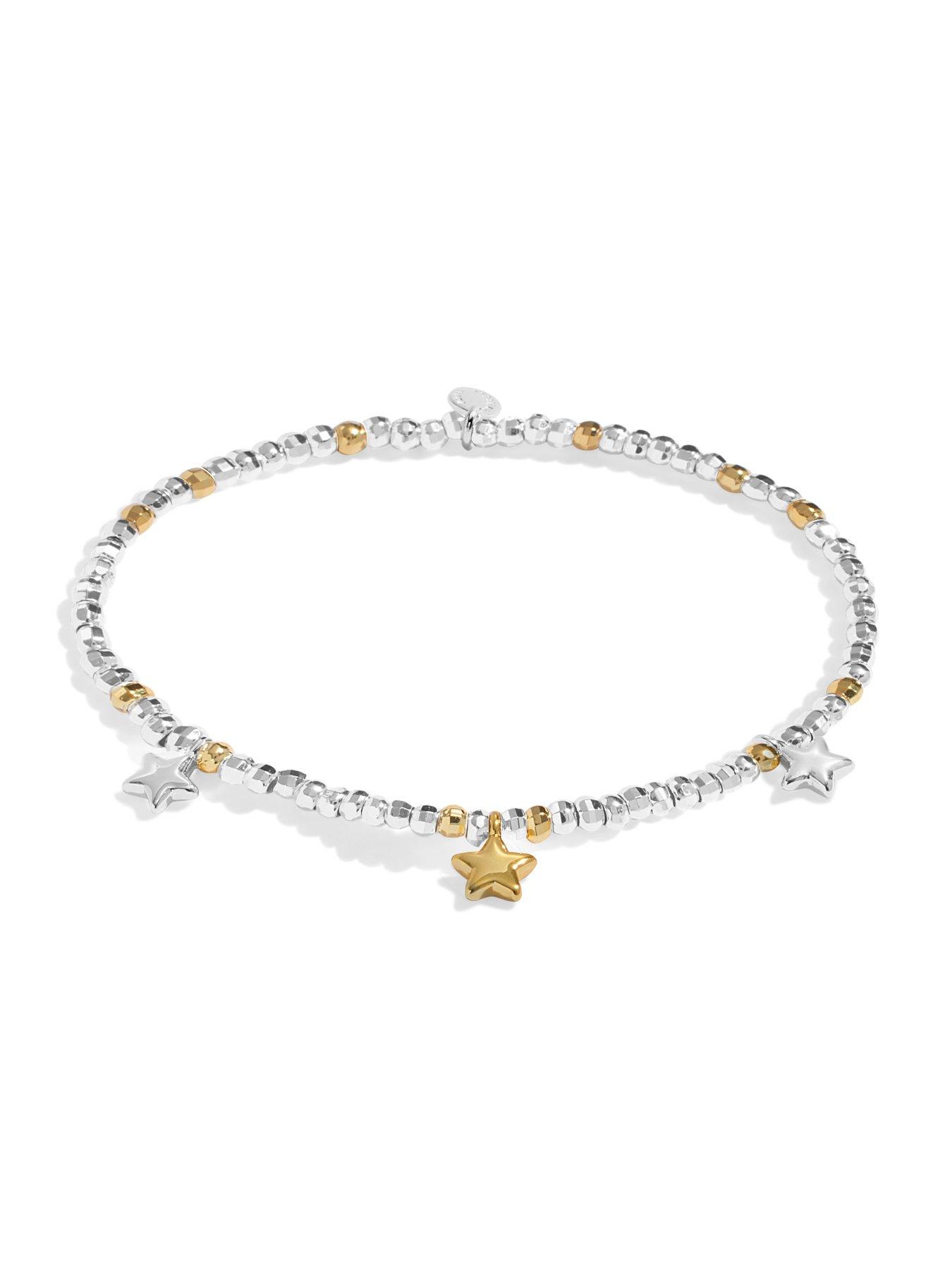 Image 3 of 5 of Joma Jewellery SPARKLE CONFETTI A LITTLE , CONGRATULATIONS , Silver & Gold Plated , Bracelet , 17.5cm stretch