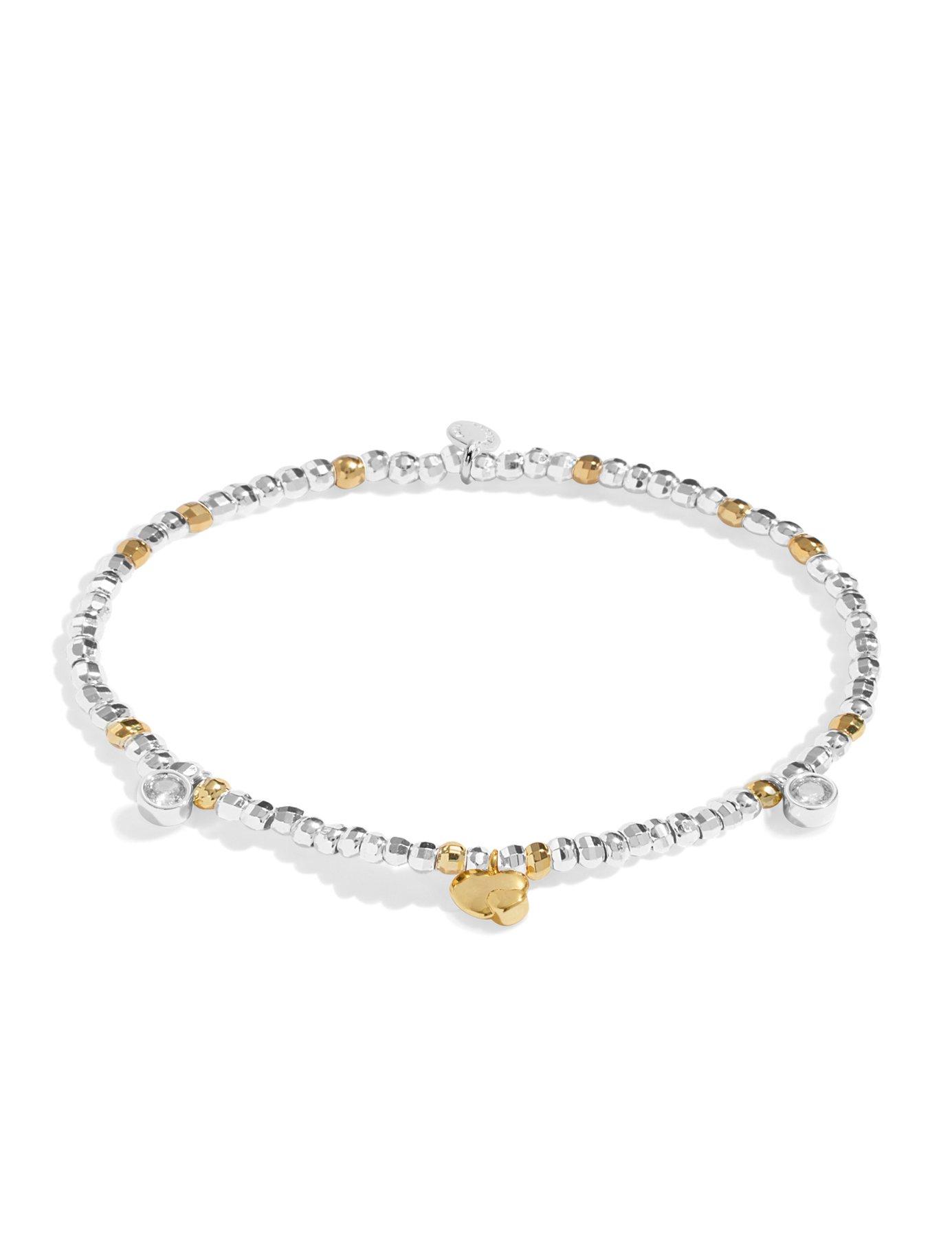 Image 3 of 5 of Joma Jewellery SPARKLE CONFETTI A LITTLE , MUMMY TO BE , Silver & Gold Plated , Bracelet , 17.5cm stretch