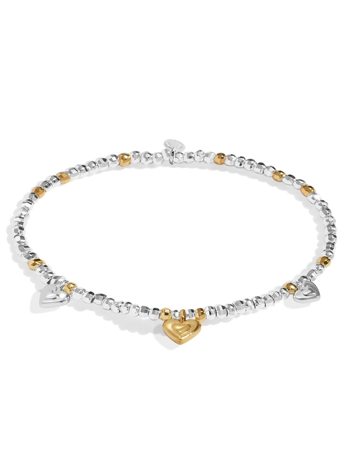 Image 3 of 5 of Joma Jewellery SPARKLE CONFETTI A LITTLE , BEAUTIFUL BRIDE , Silver & Gold Plated , Bracelet , 17.5cm stretch