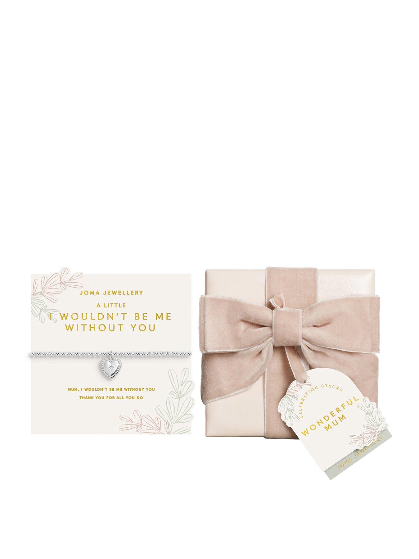 Image 1 of 5 of Joma Jewellery CELEBRATION STACK GIFT SET , WONDERFUL MUM , Bracelet, Necklace & Earrings , 17.5cm stretch & 46cm + extender