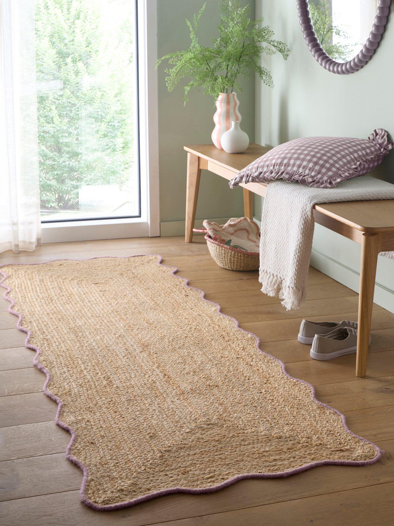 The Very Collection Jute Scalloped Edge Runner 67x200cm