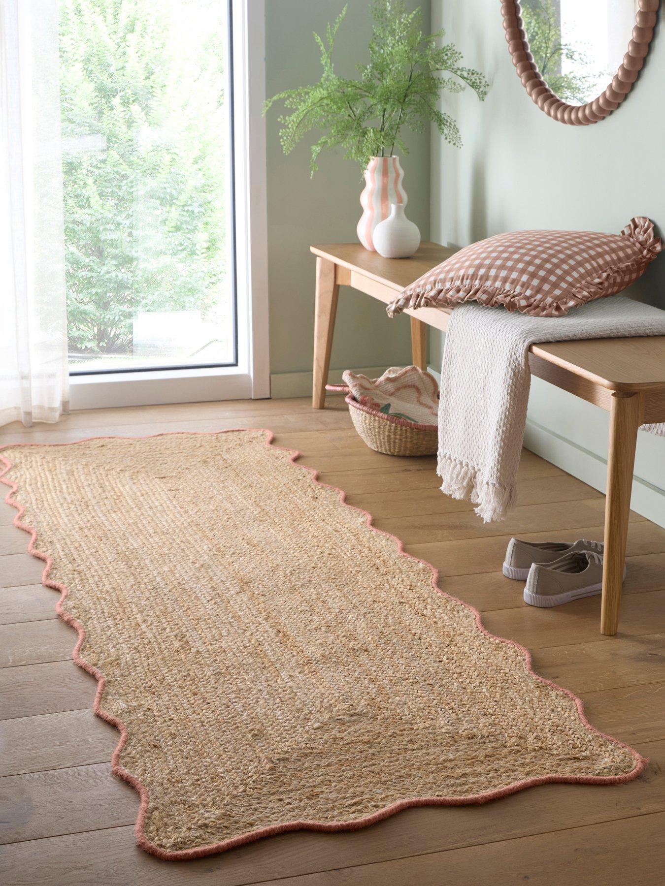 The Very Collection Jute Scalloped Edge Runner 67x200cm