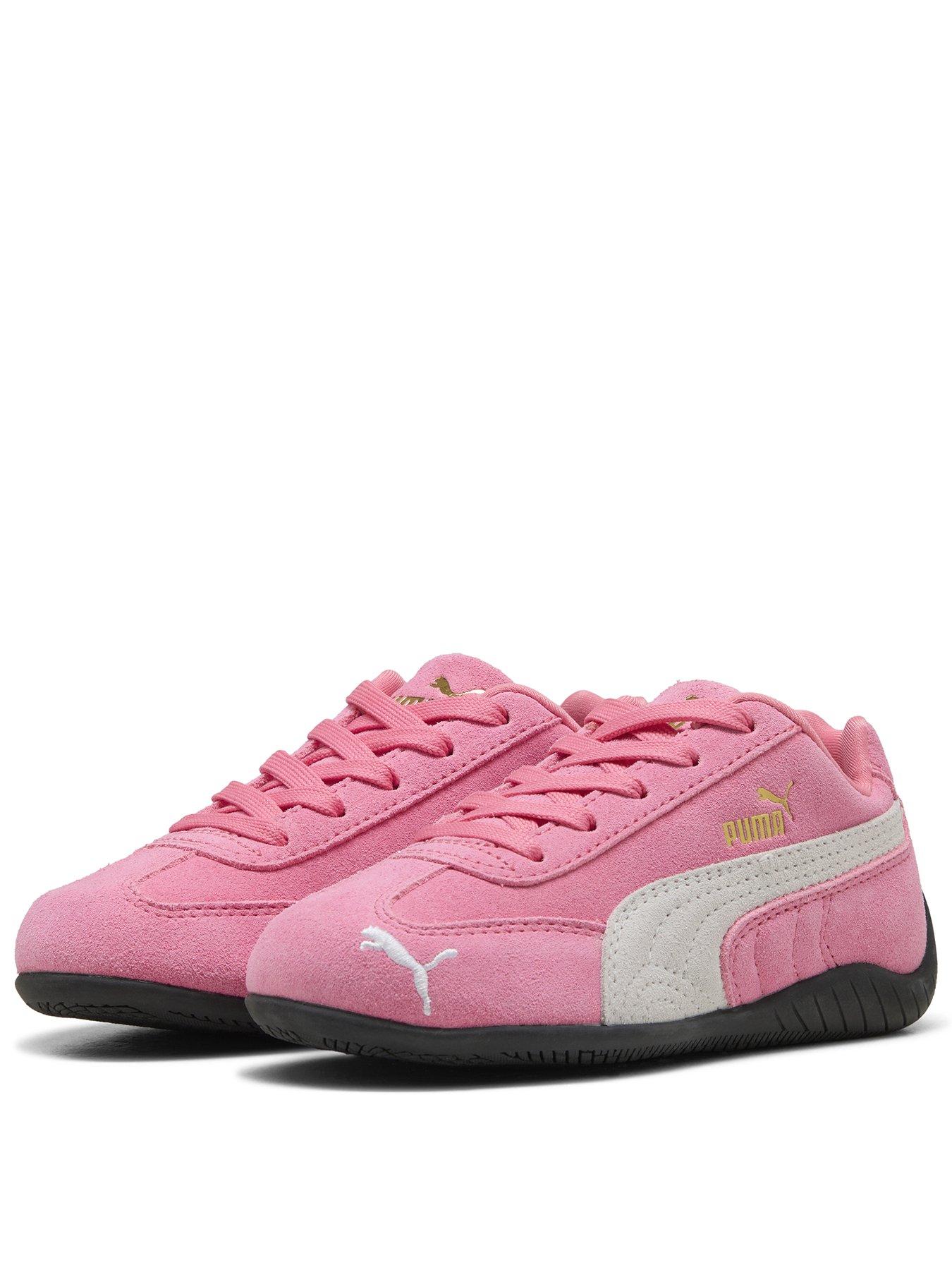 front image of puma-kids-speedcat-og-trainers-pink
