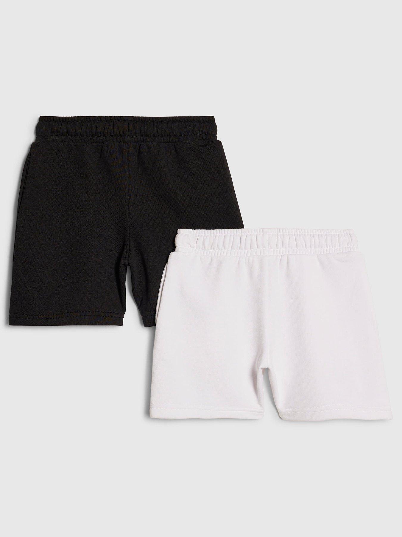  image of river-island-mini-boys-2-pack-shorts-set-black