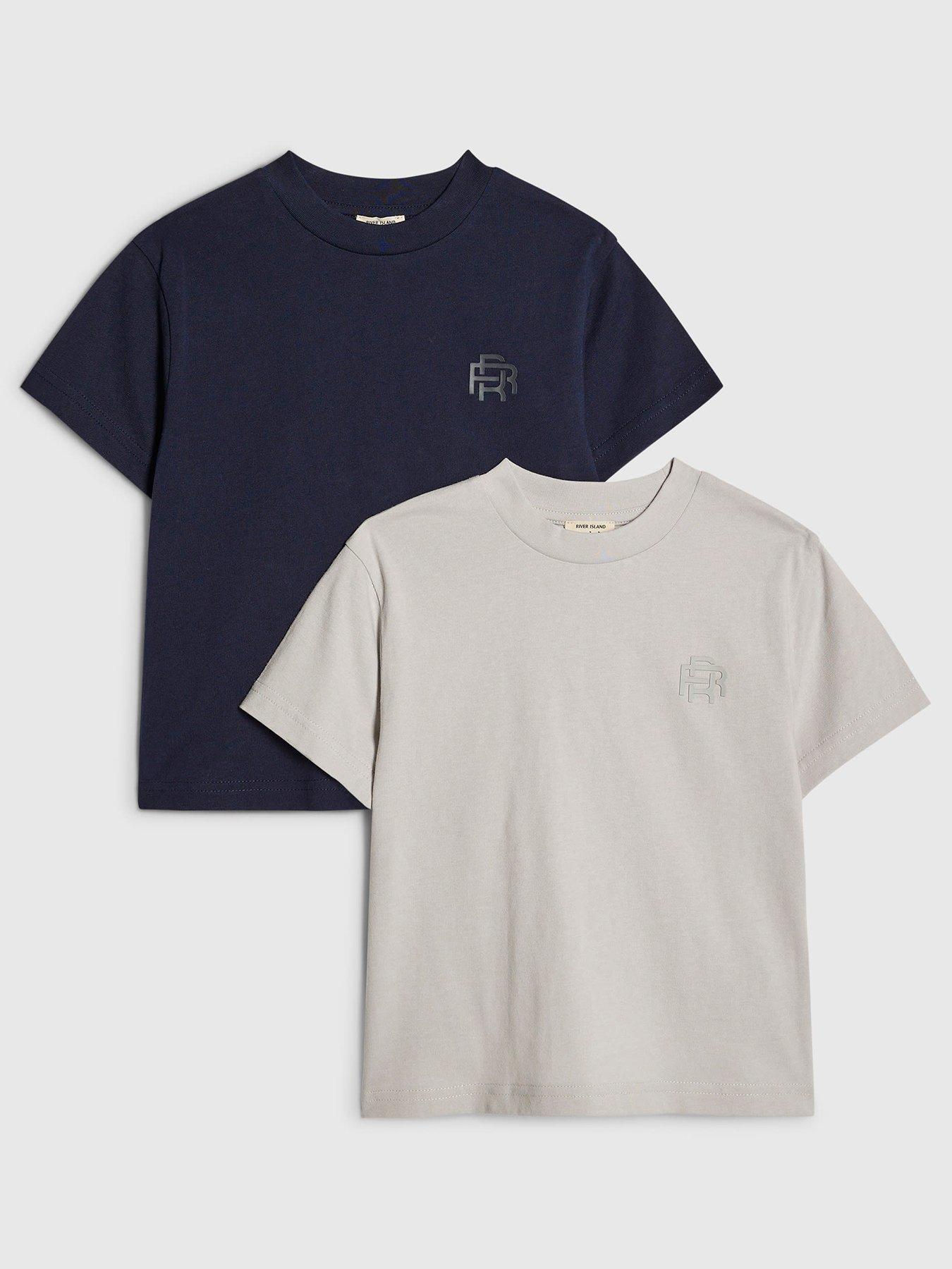 river-island-mini-boys-2-pack-t-shirts-set-navy