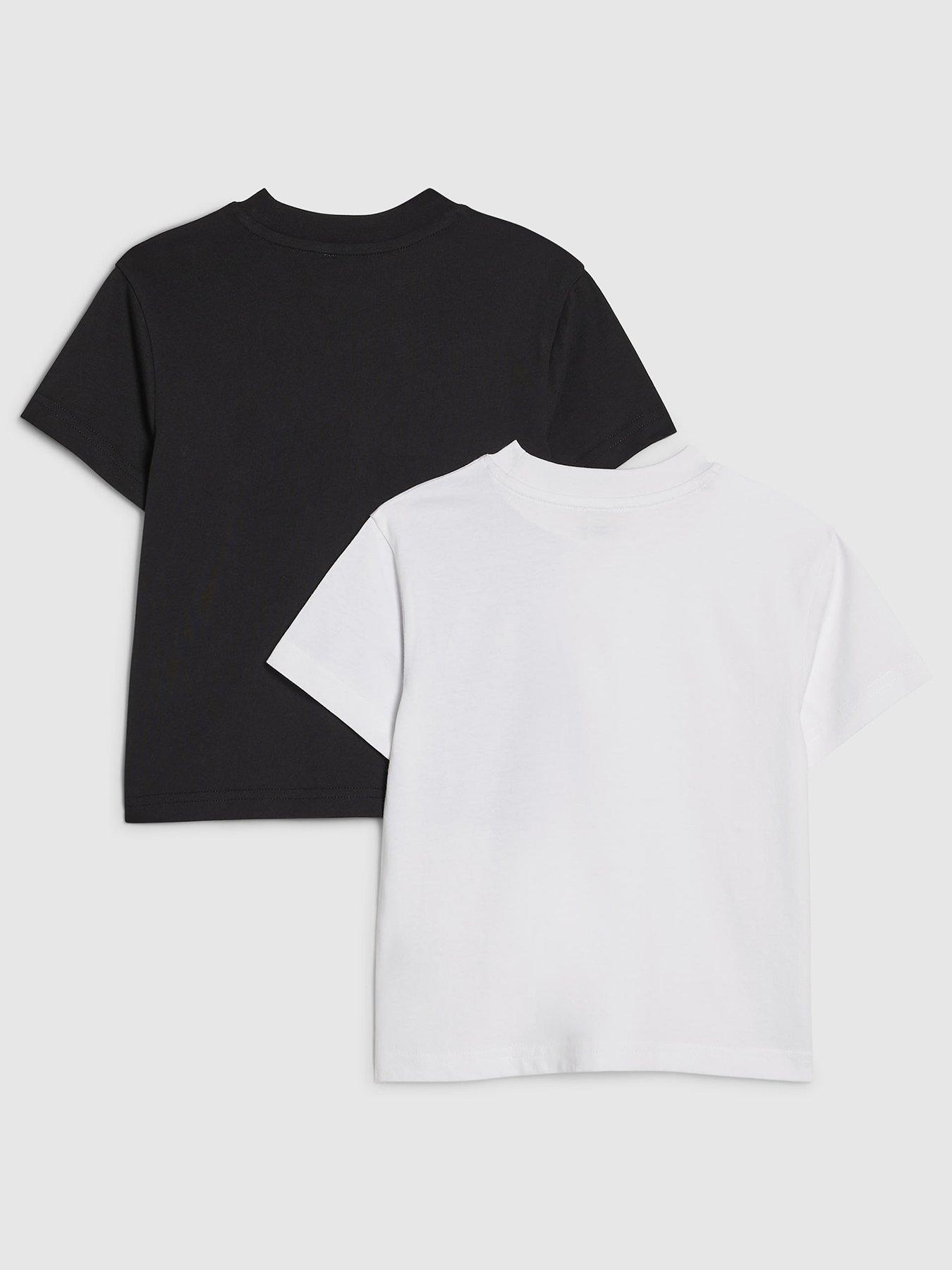 Image 2 of 4 of River Island Mini Boys 2 Pack Essentials T-Shirts - Black