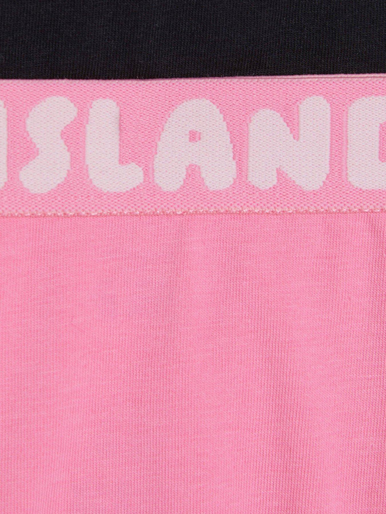 Image 3 of 3 of River Island Older Girls Hipster 5 Pack Briefs - Pink