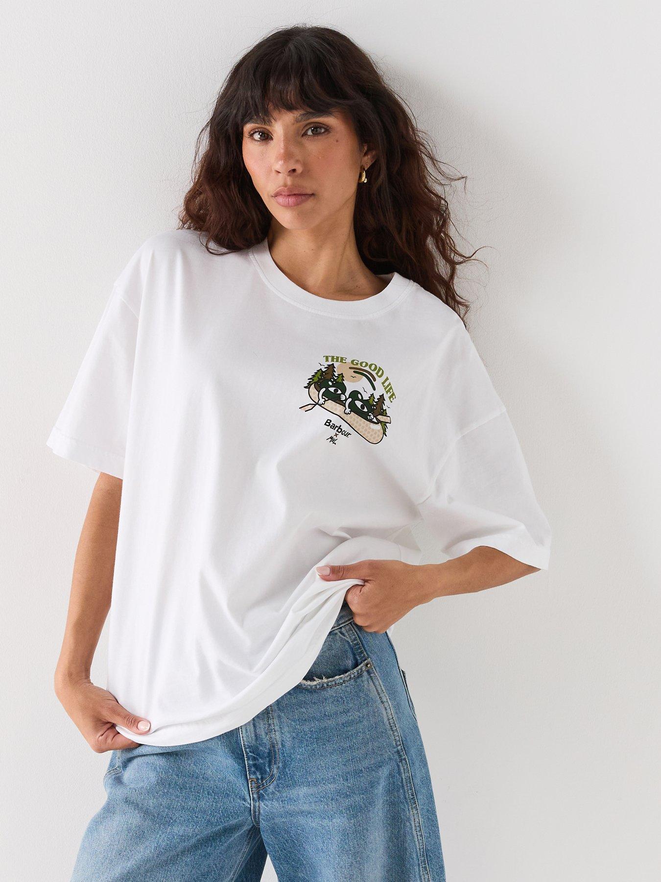 Barbour X Mul Heaton T-Shirt - White