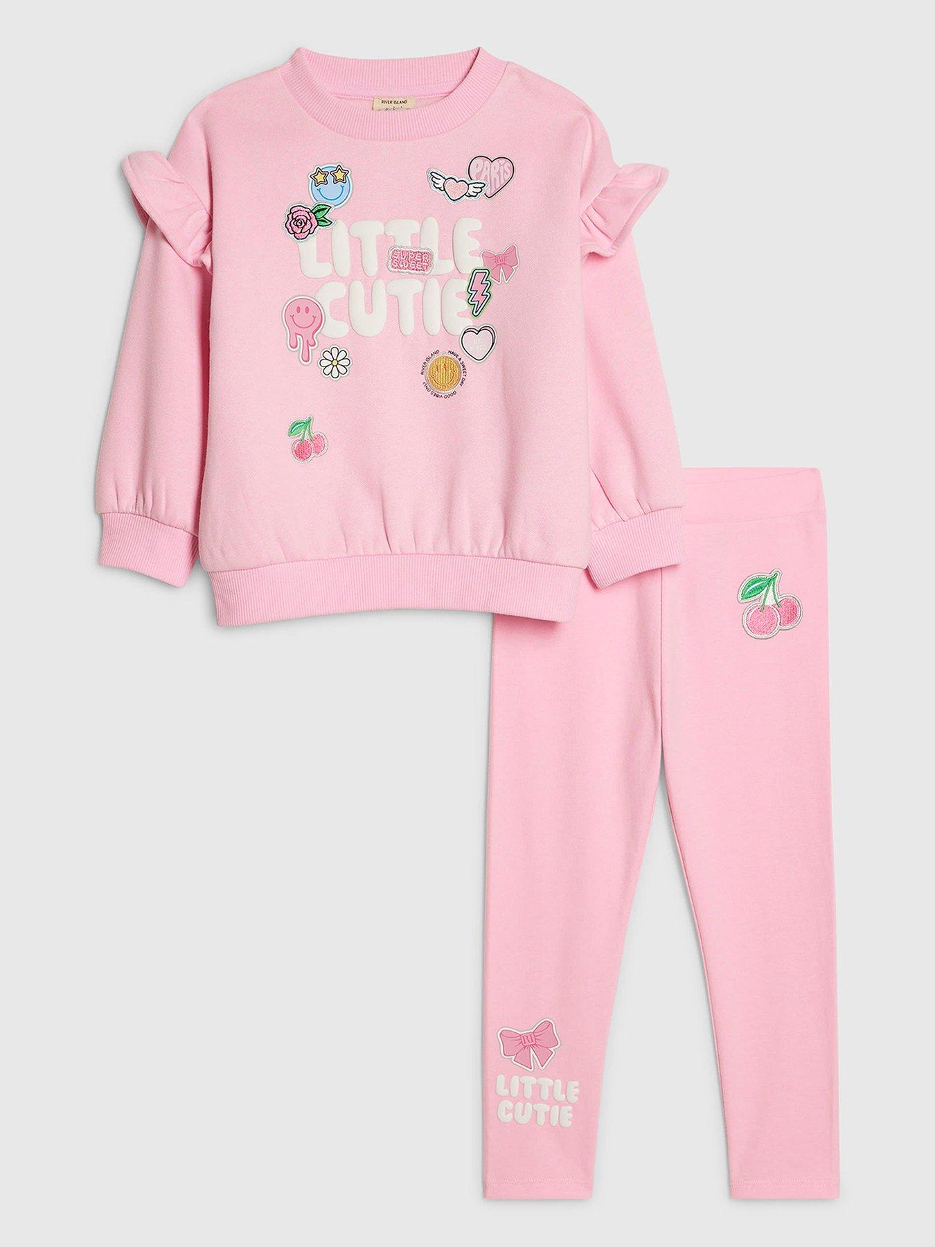 river-island-mini-girls-little-cutie-sweatshirt-set-pink