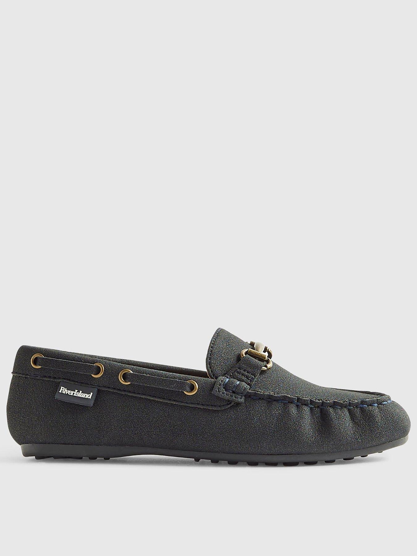River Island Older Boys Occasion Loafers - Navy