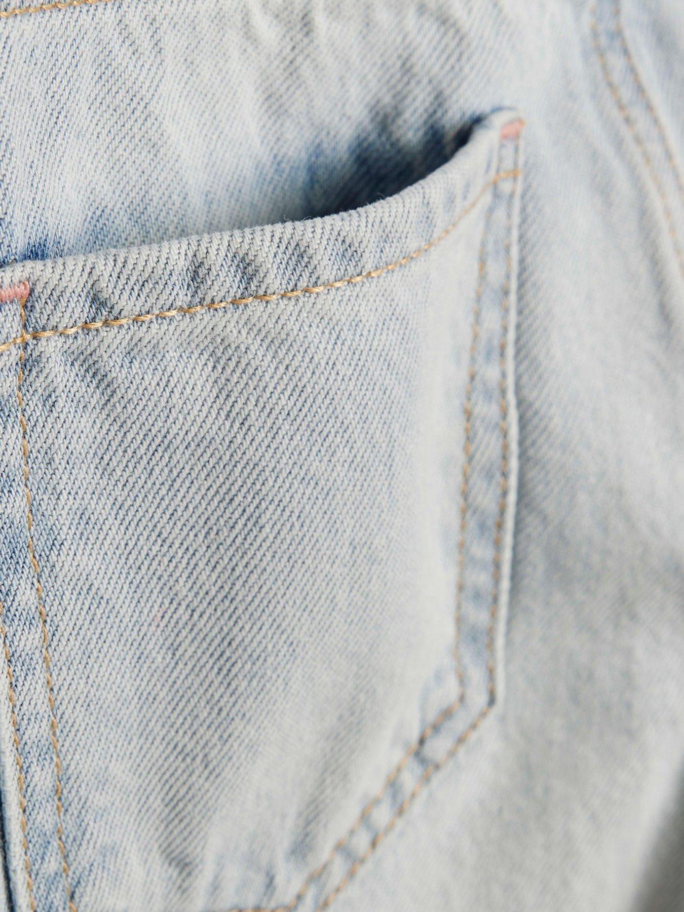 Image 4 of 4 of River Island Older Girls Straight Jeans - Blue